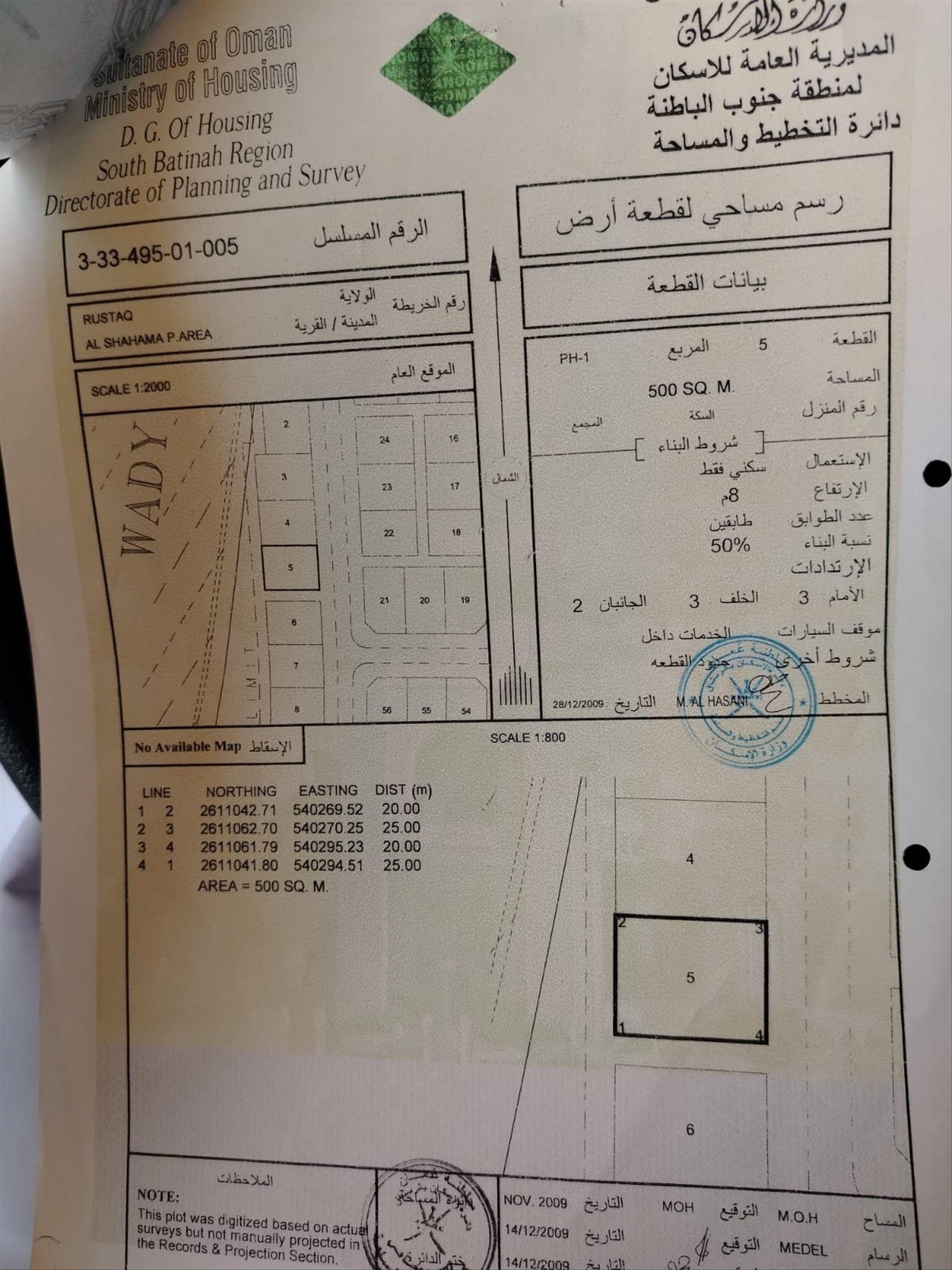 Residential Land in Ar Rustaq, Al Batinah South
