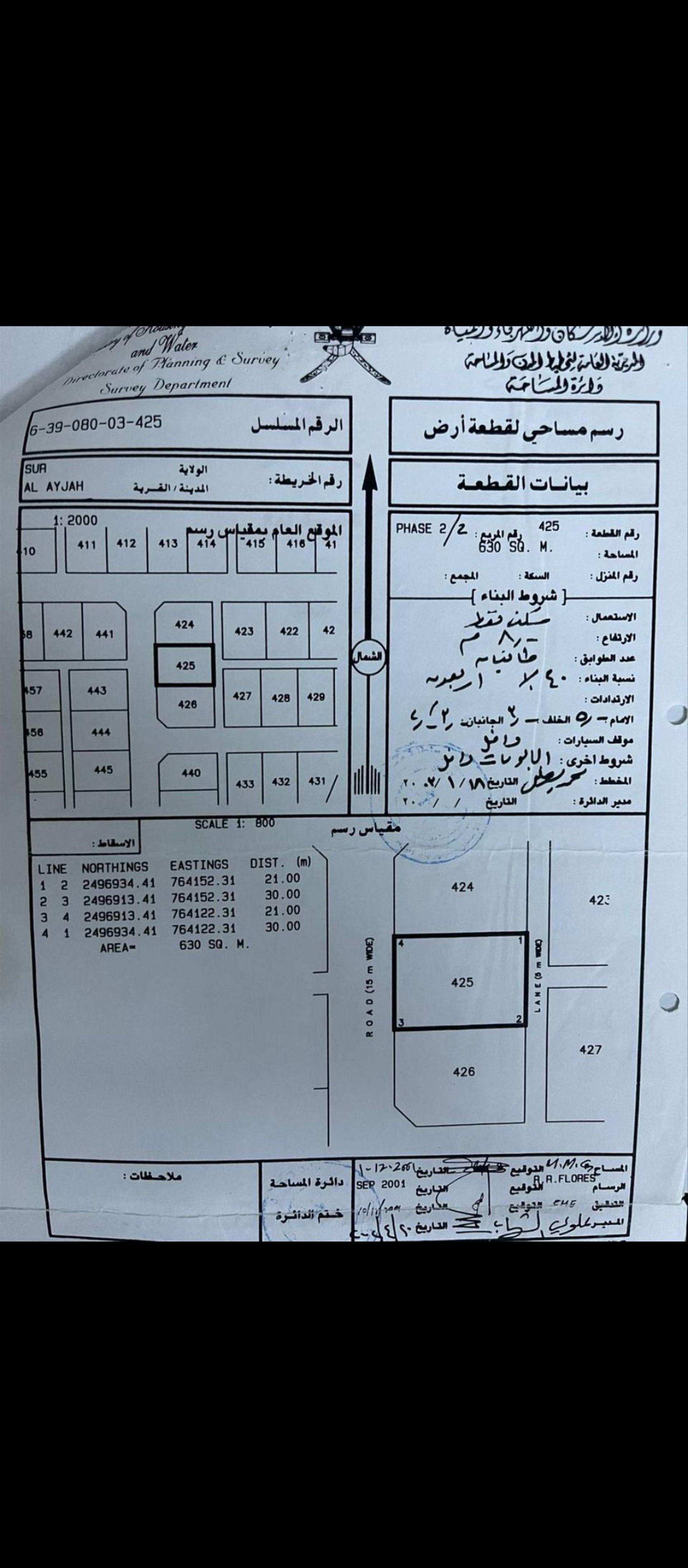 Residential Land in Sur, Ash Sharqiyah South