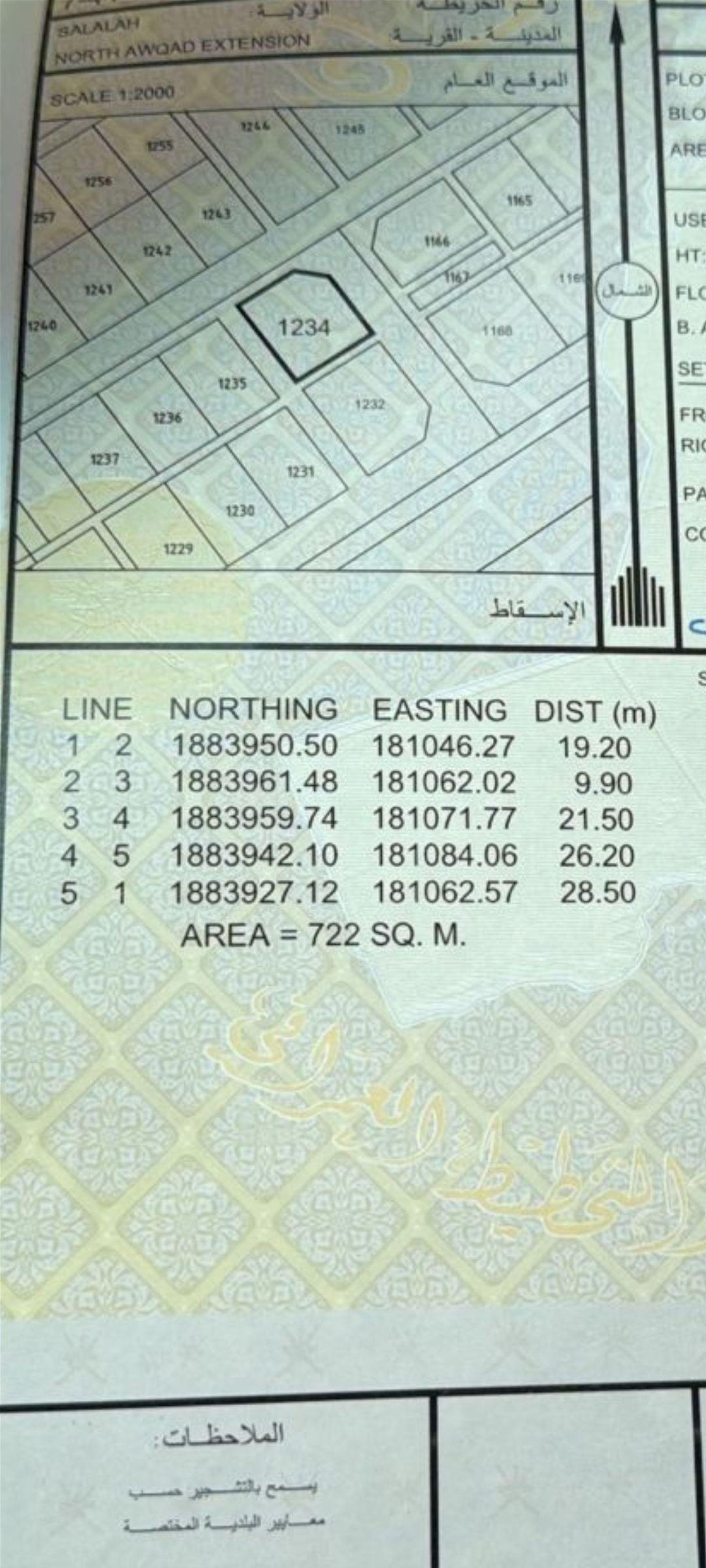 Residential Land in Dhofar, Shihayt
