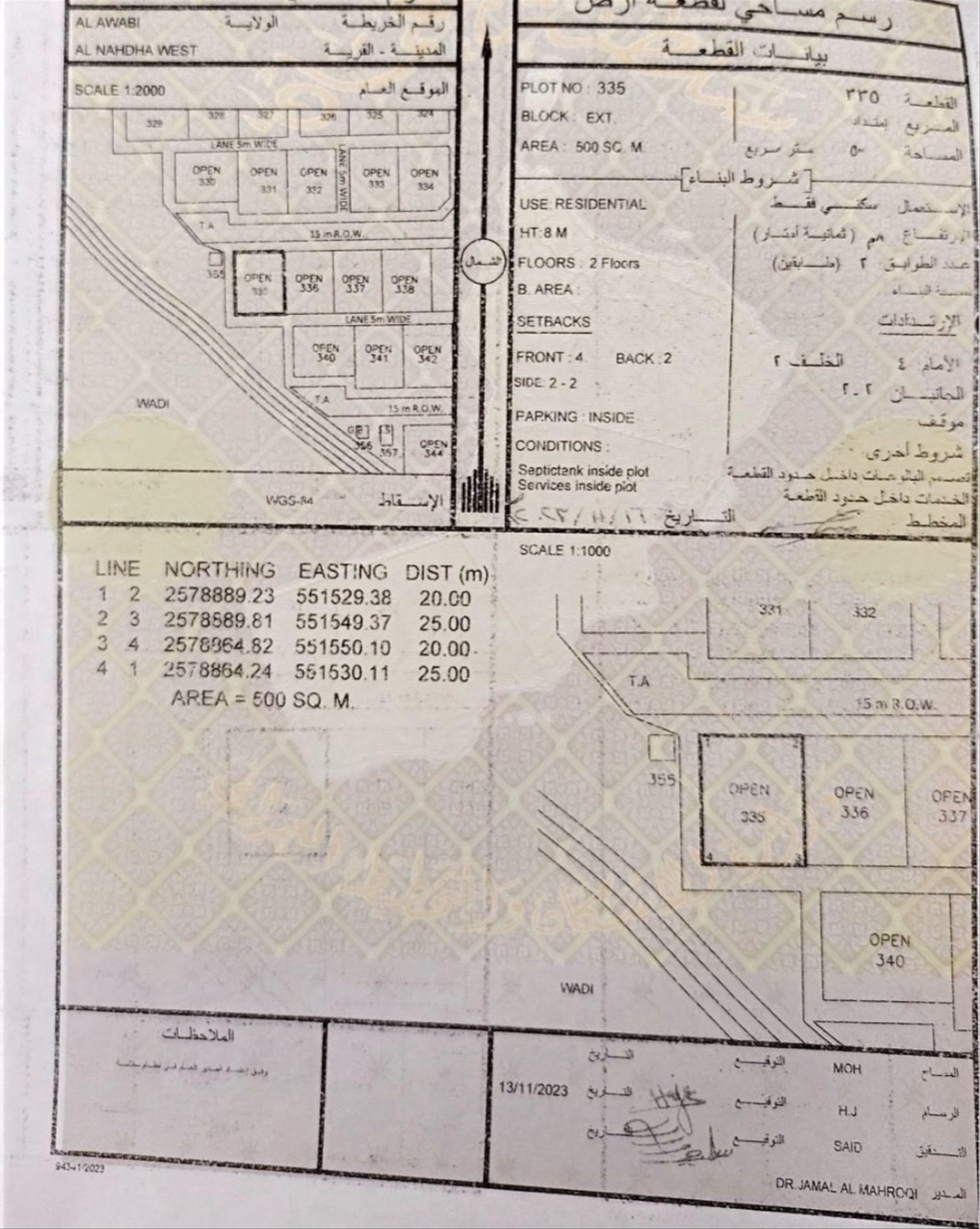 Residential Land in Al Batinah South, Al Awabi