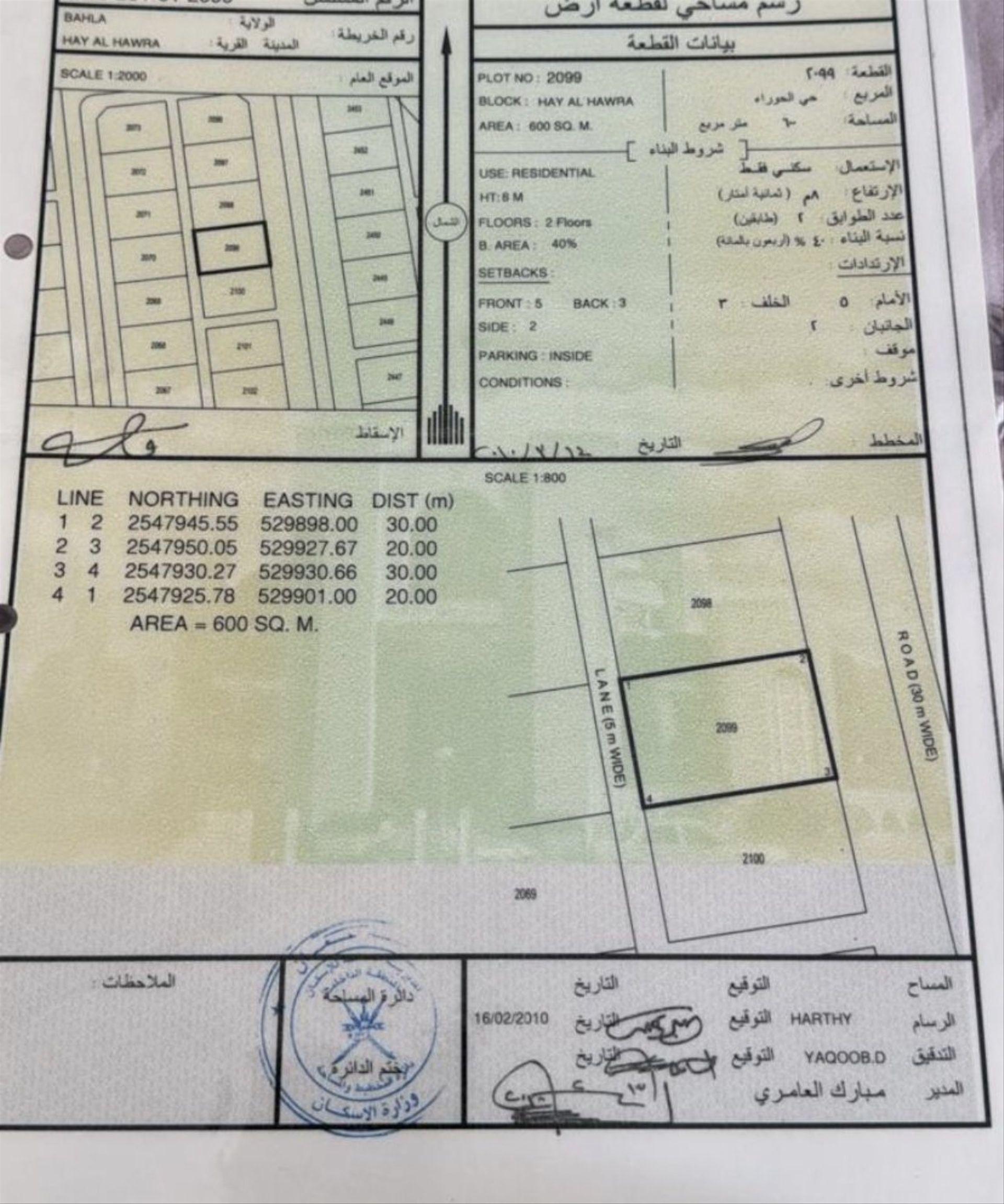 Residential Land in Ad Dabbaniyah, Ad Dakhliyah