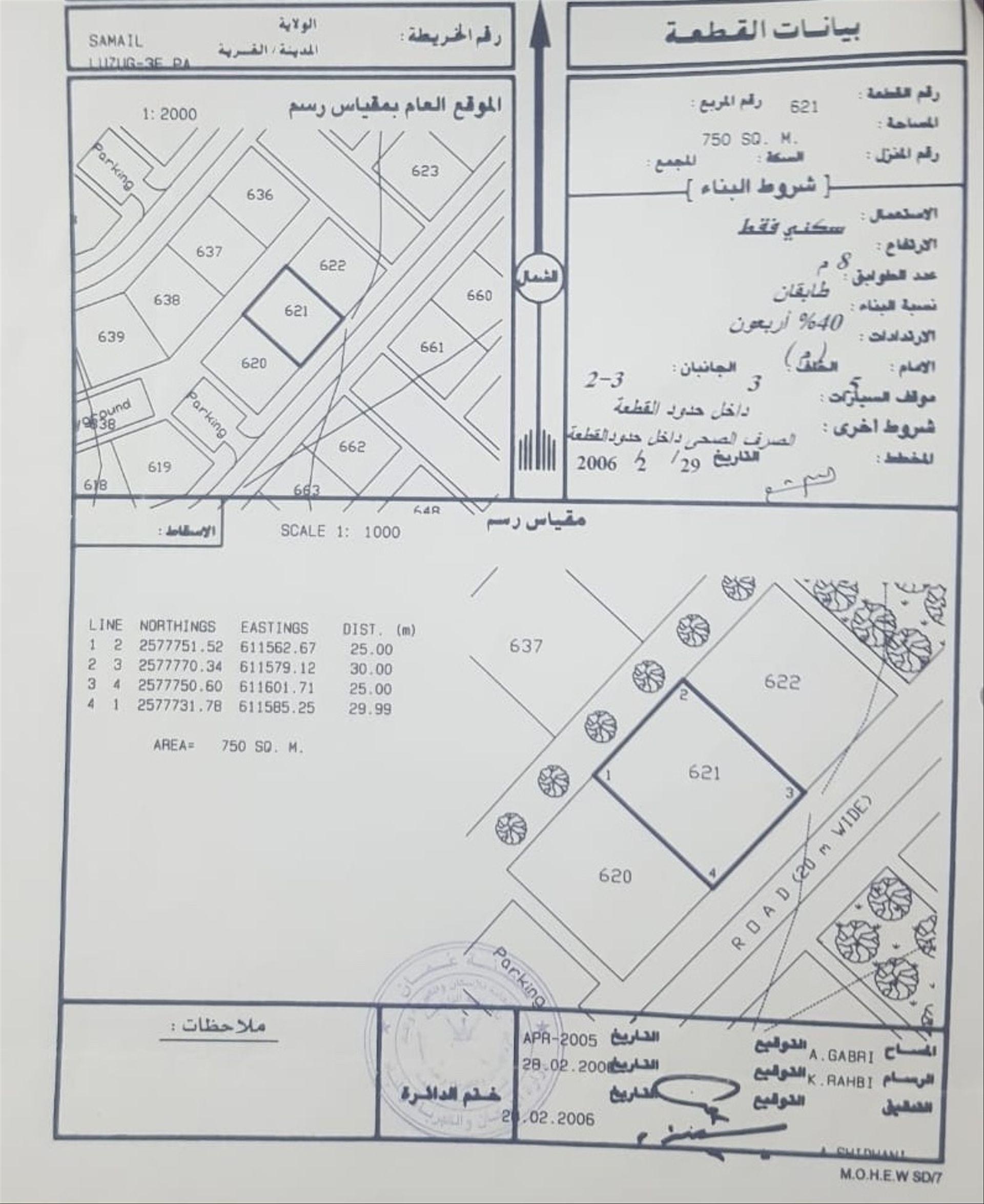 Residential Land in Samail, Hassas