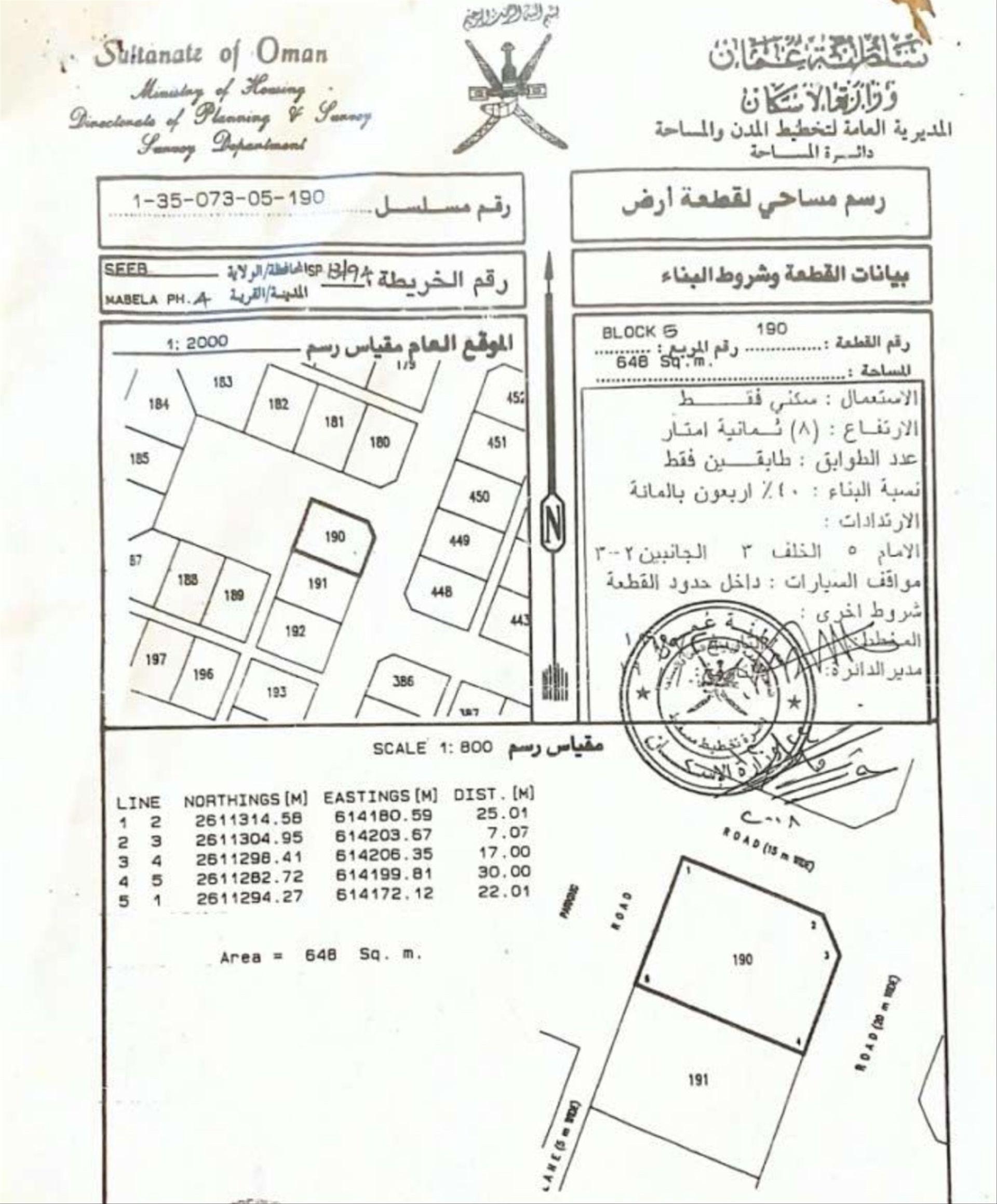 Residential Land in Al Mabaila Al Janubiyya, Muscat