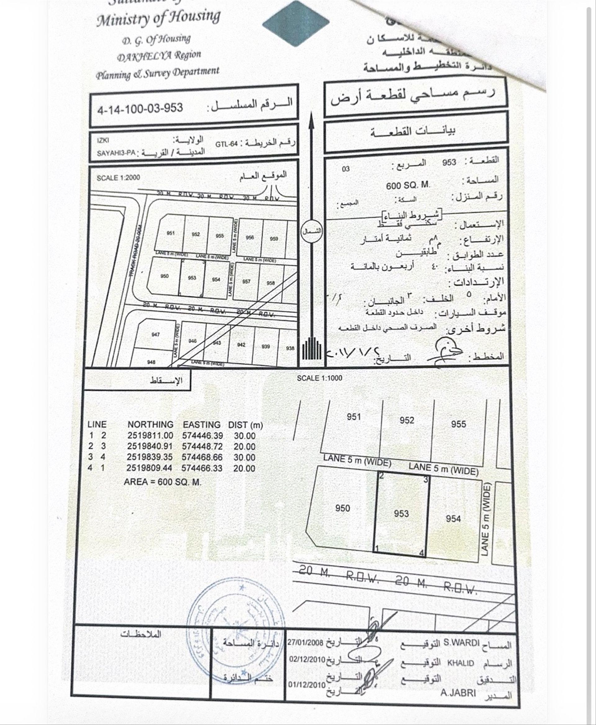 Residential Land in Izki, Ad Dakhliyah