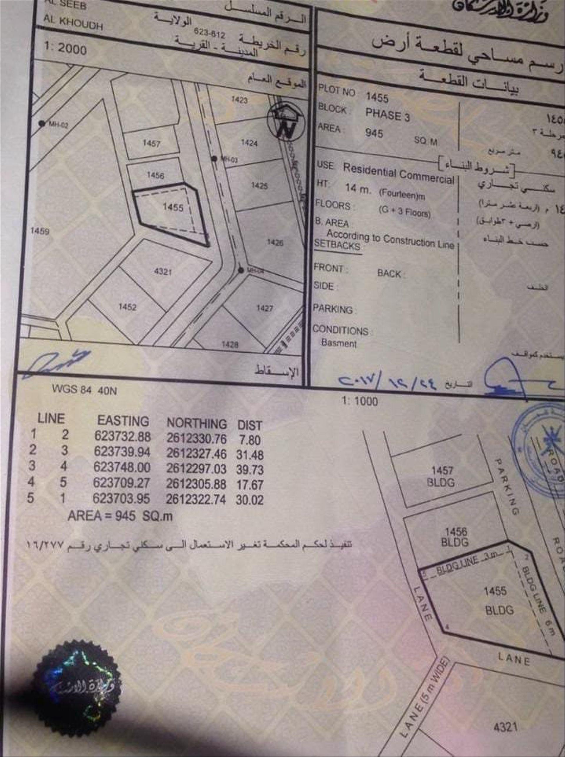 Commercial Land in Al Hail Al Janubiyya, Muscat