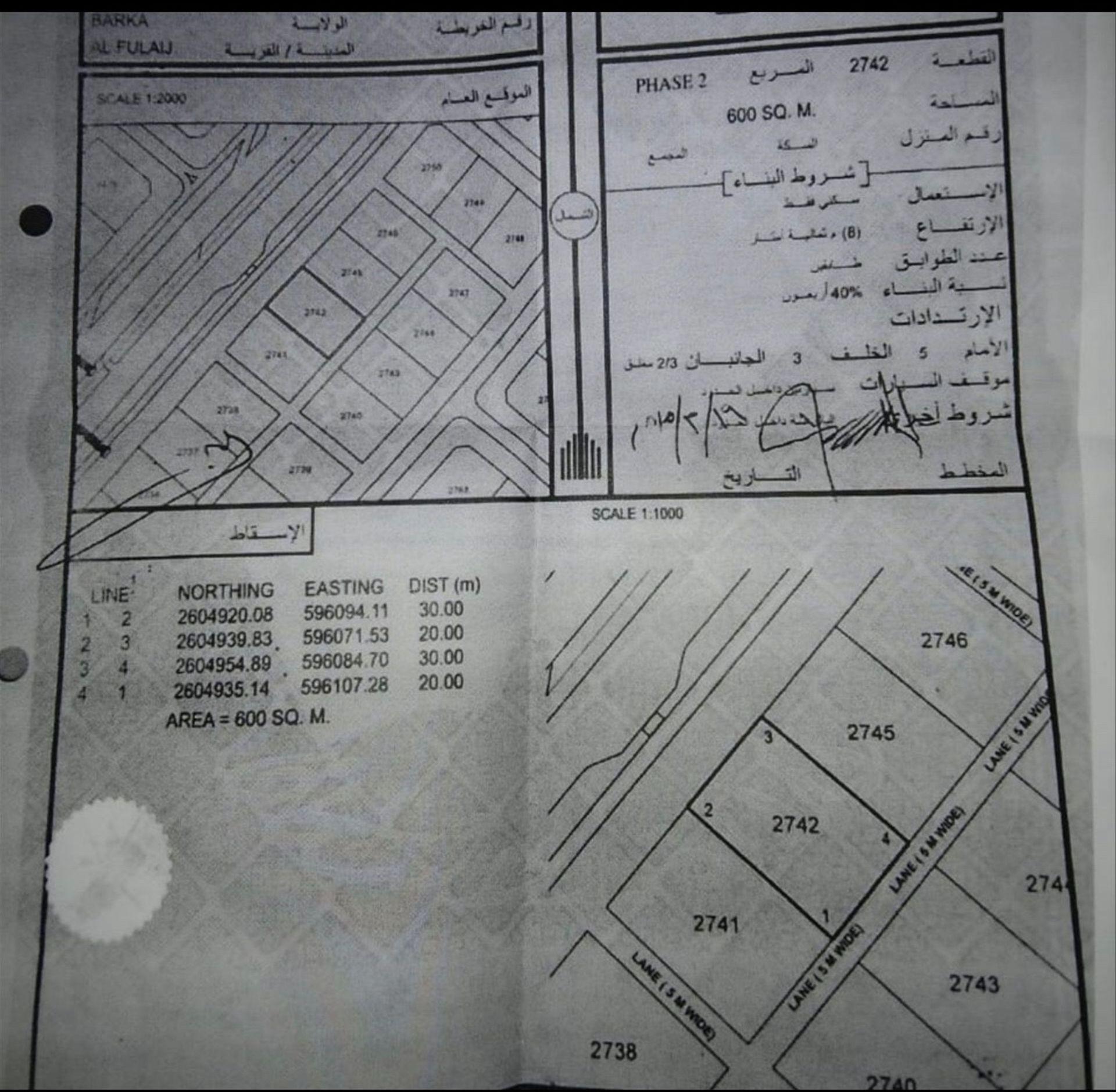 Residential Land in Barka, Al Fulayj