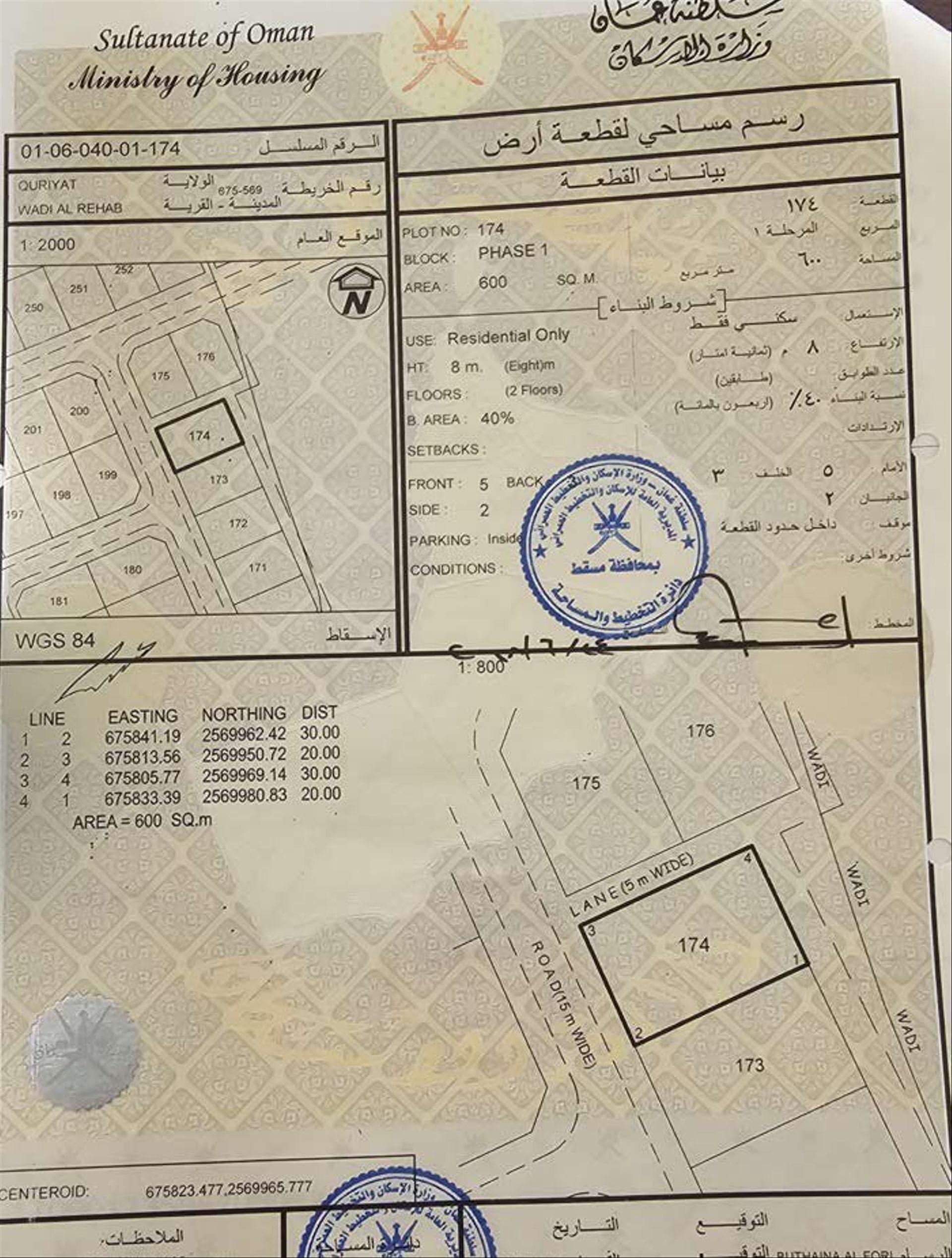 Residential Land in Mawal, Muscat