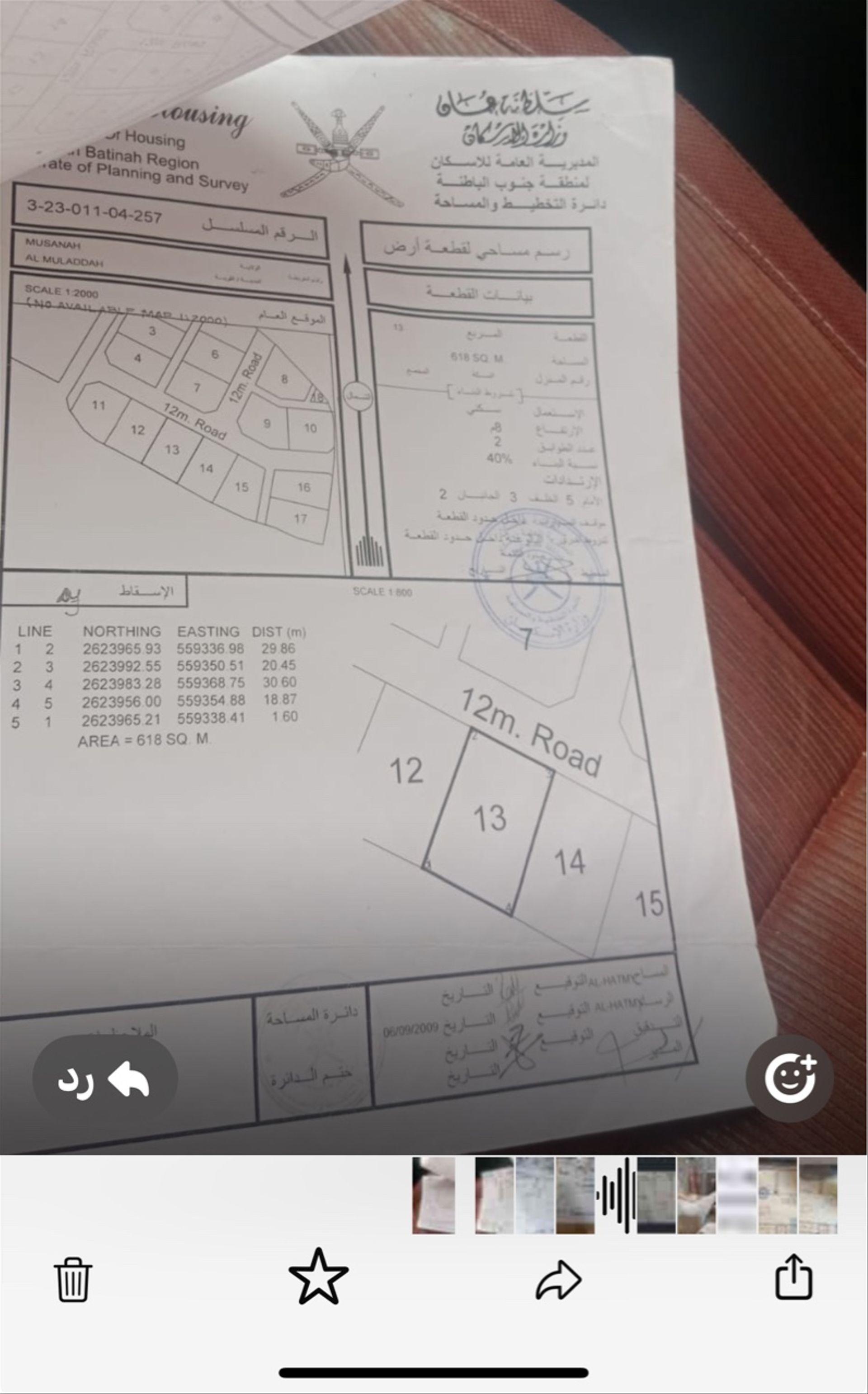 Residential Land in Al Musanaah, Ruwayhah