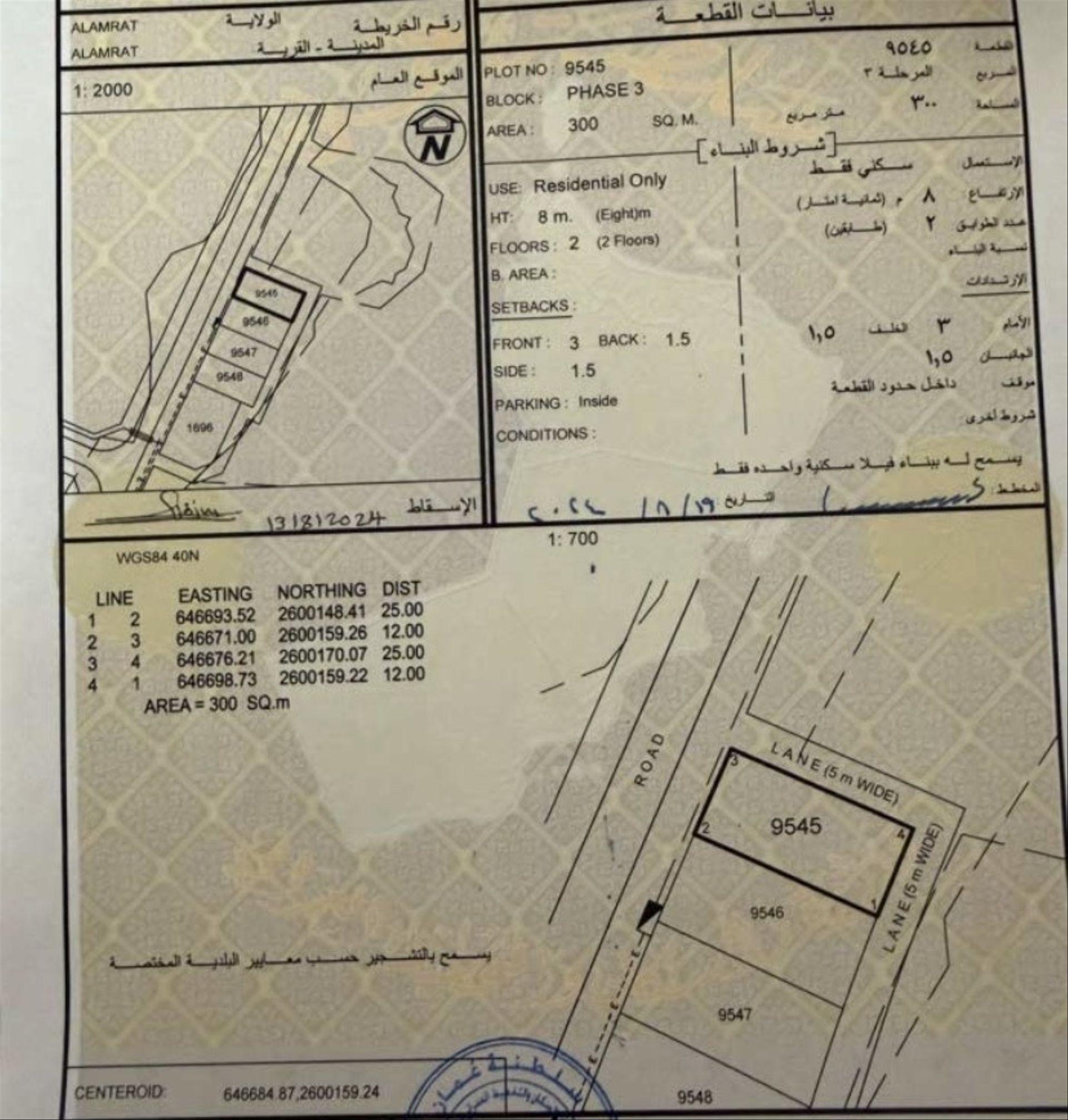 Residential Land in Muscat, Al Amrat