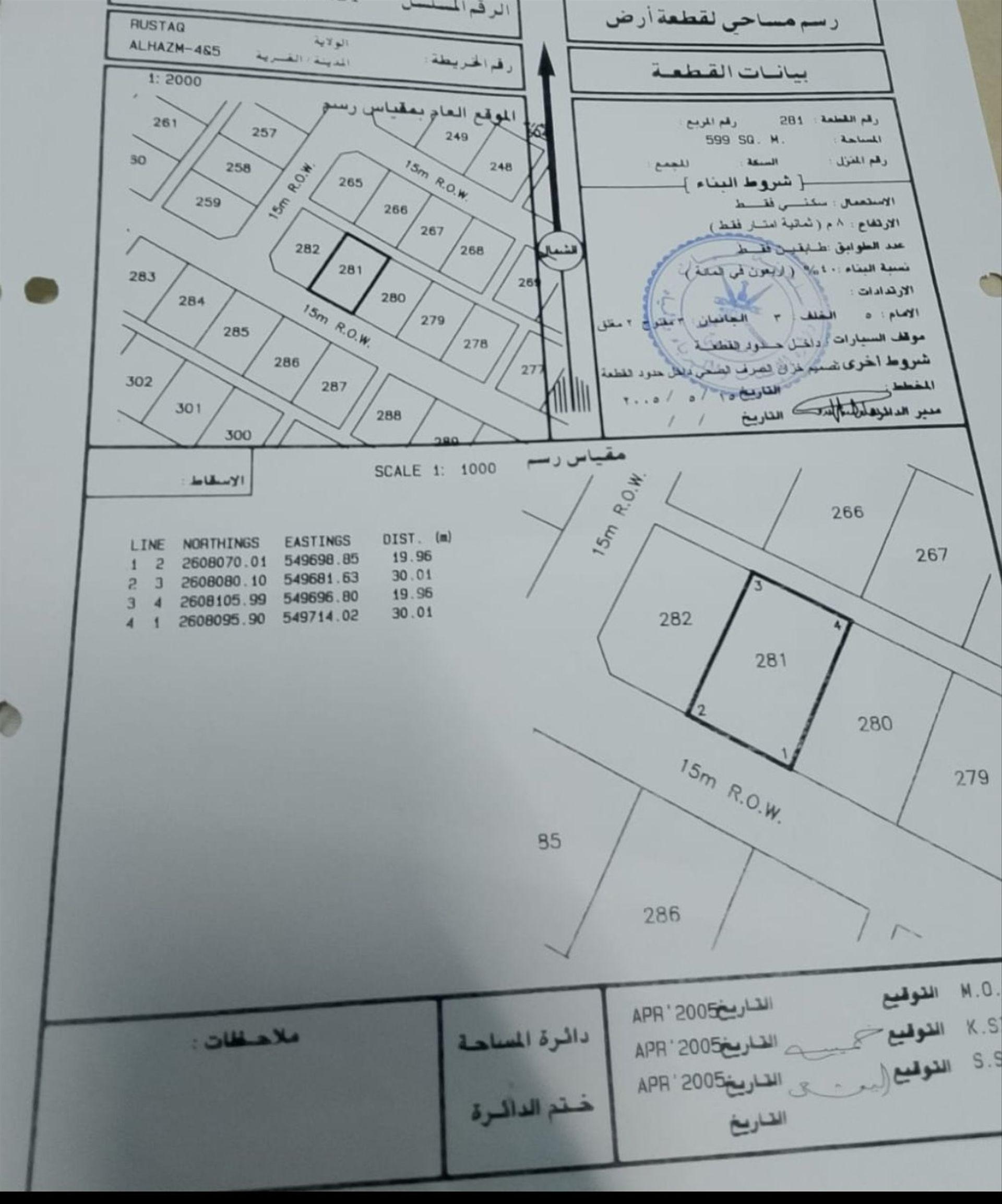Residential Land in Ar Rustaq, Al Batinah South