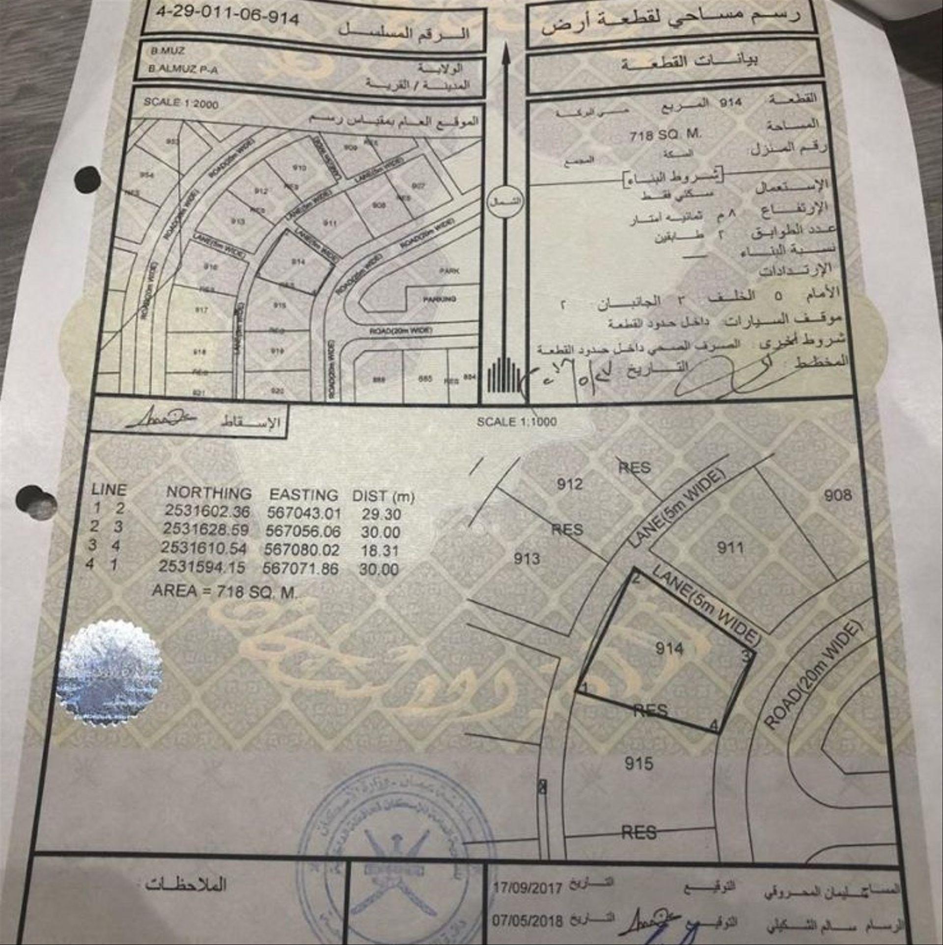 Residential Land in Nizwa, Birkat Al Mawz