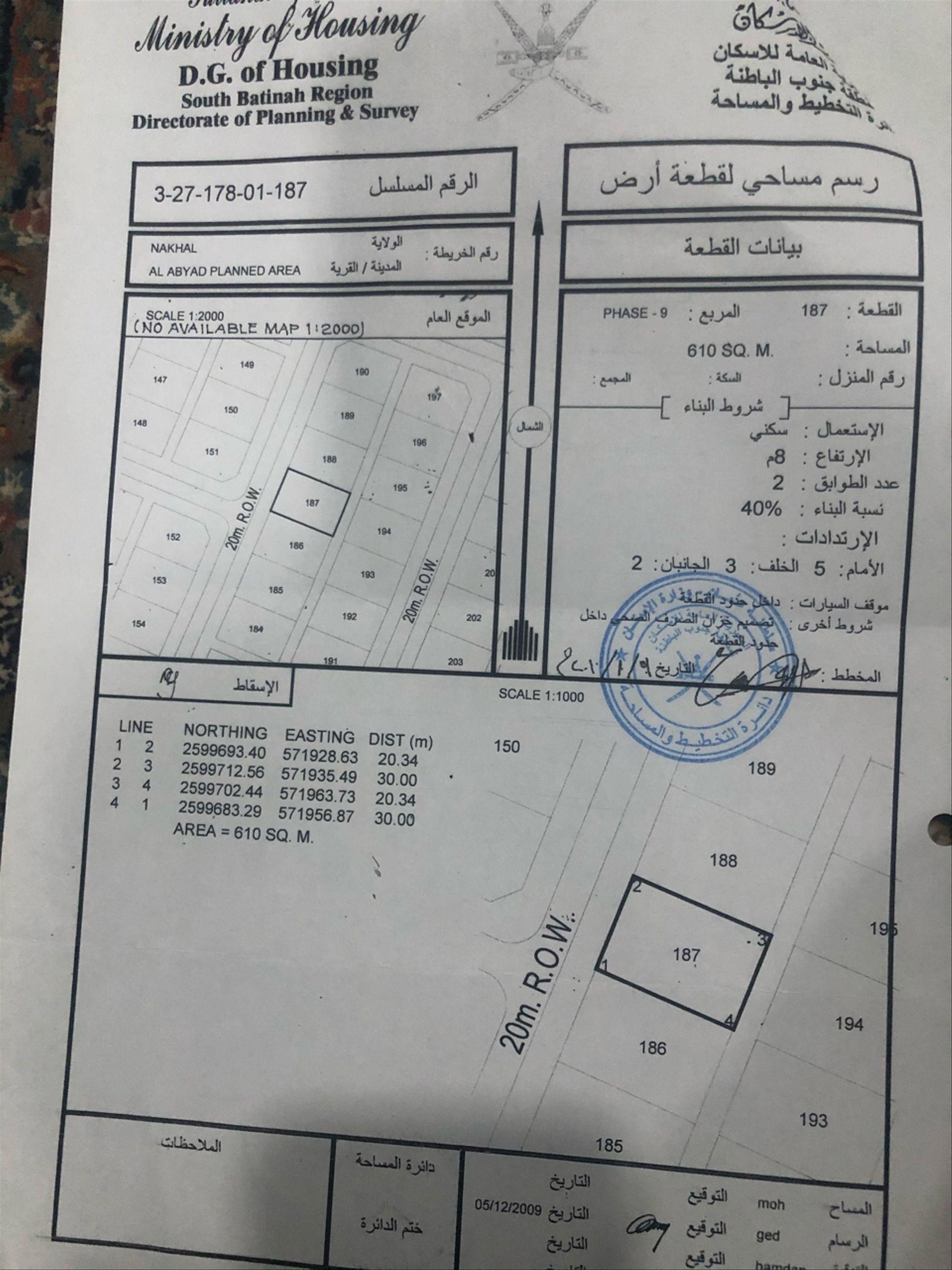 Residential Land in Nakhal, Al Abyad