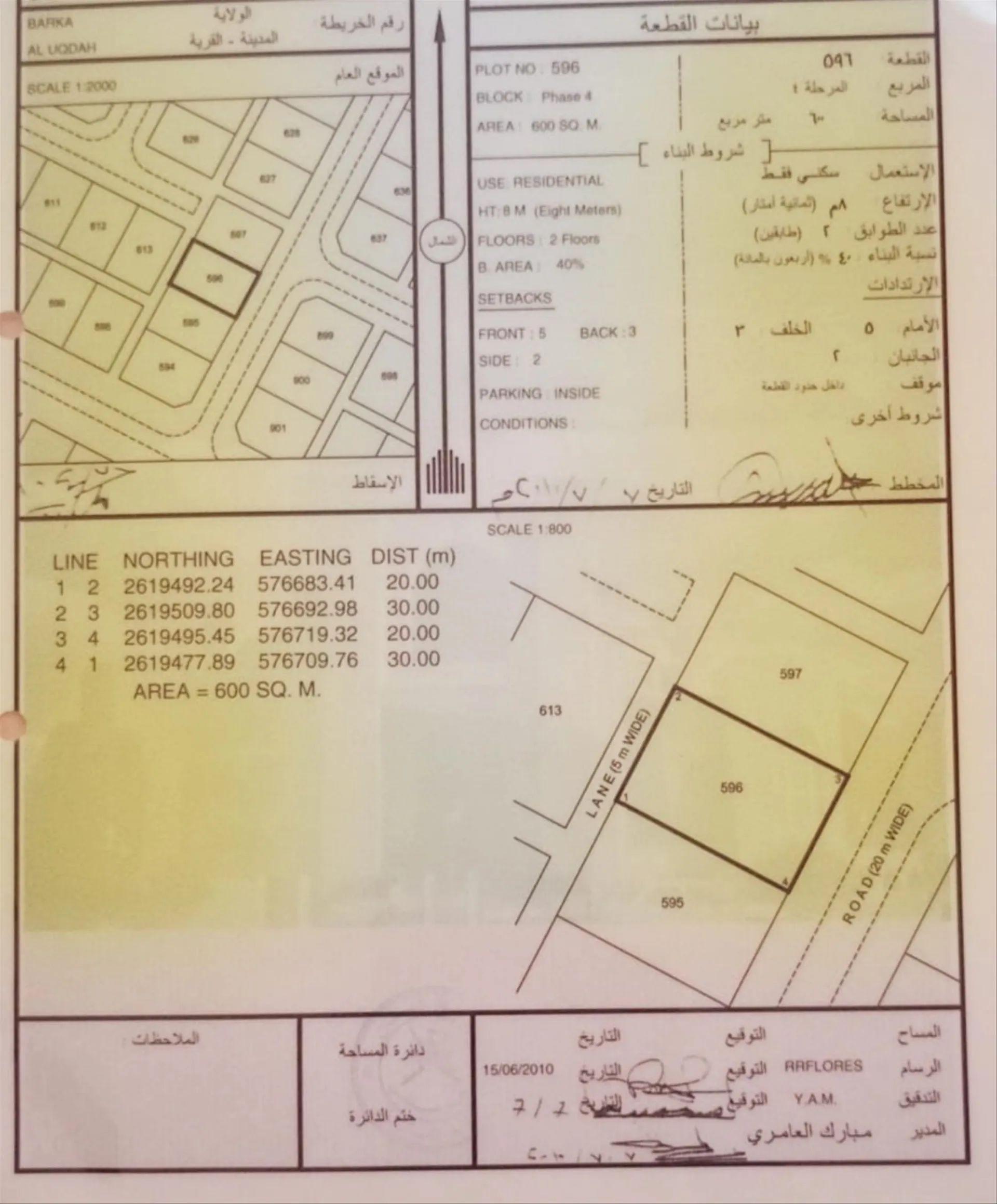 Residential Land in Al Uqdah, Barka