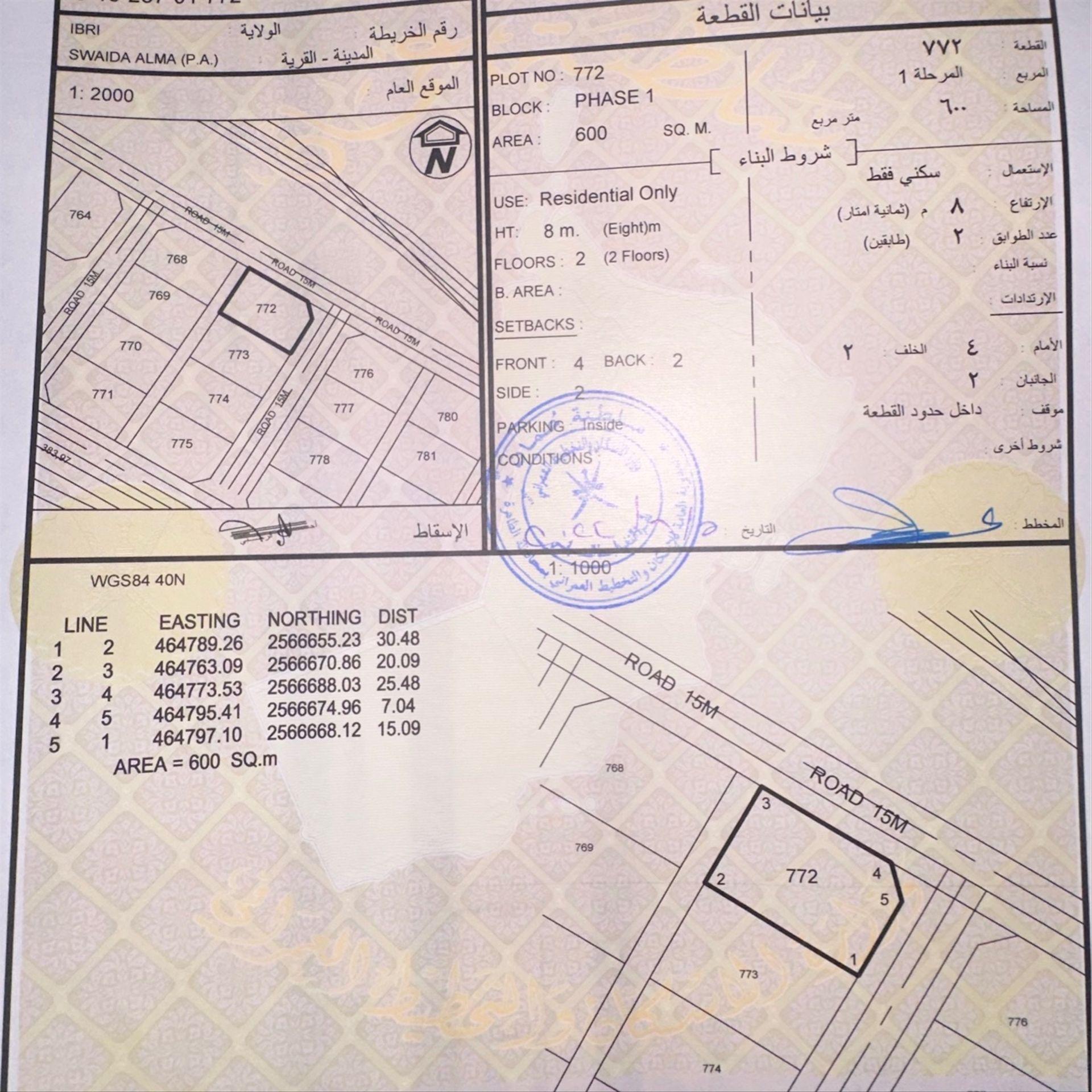 Residential Land in Miayrid, Ibri
