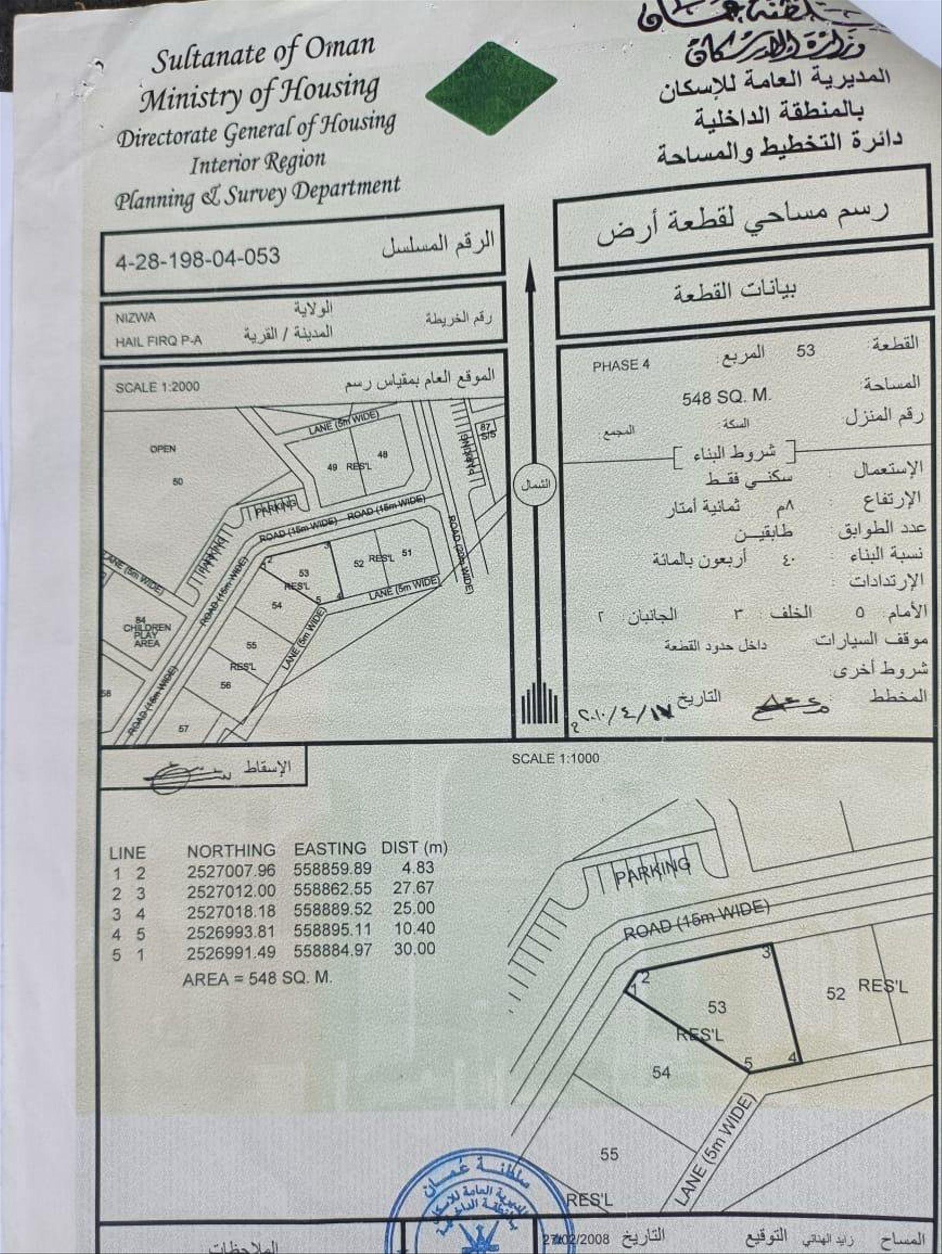 Residential Land in Nizwa, Nizwa IndustriAl Area