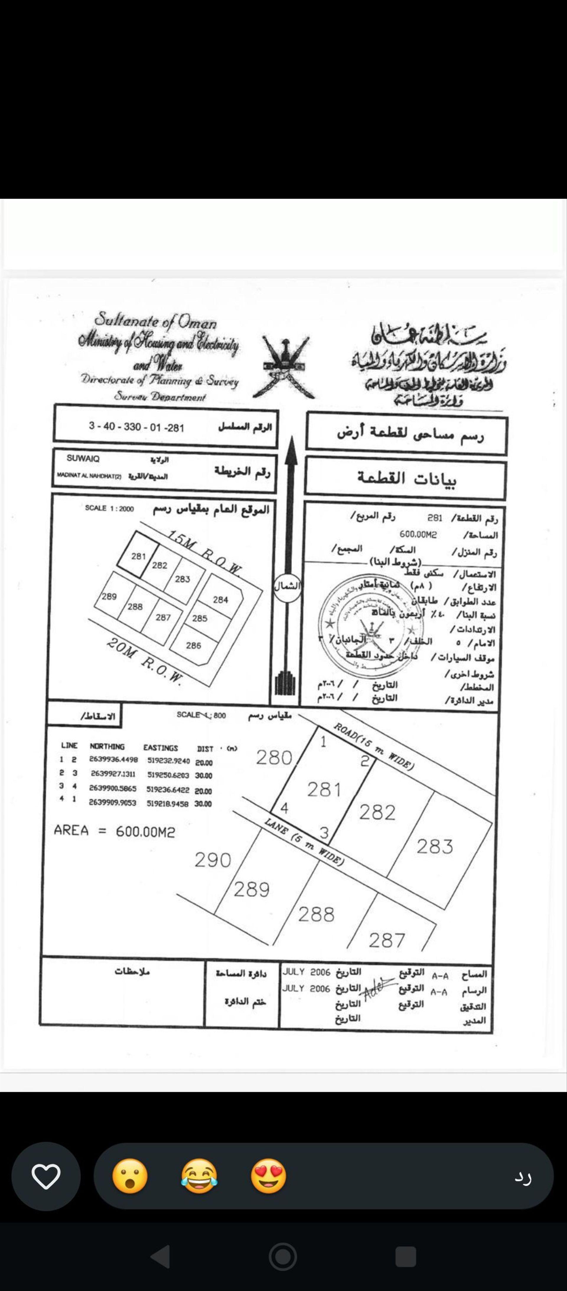 Residential Land in As Suwayq, Ruwayhah