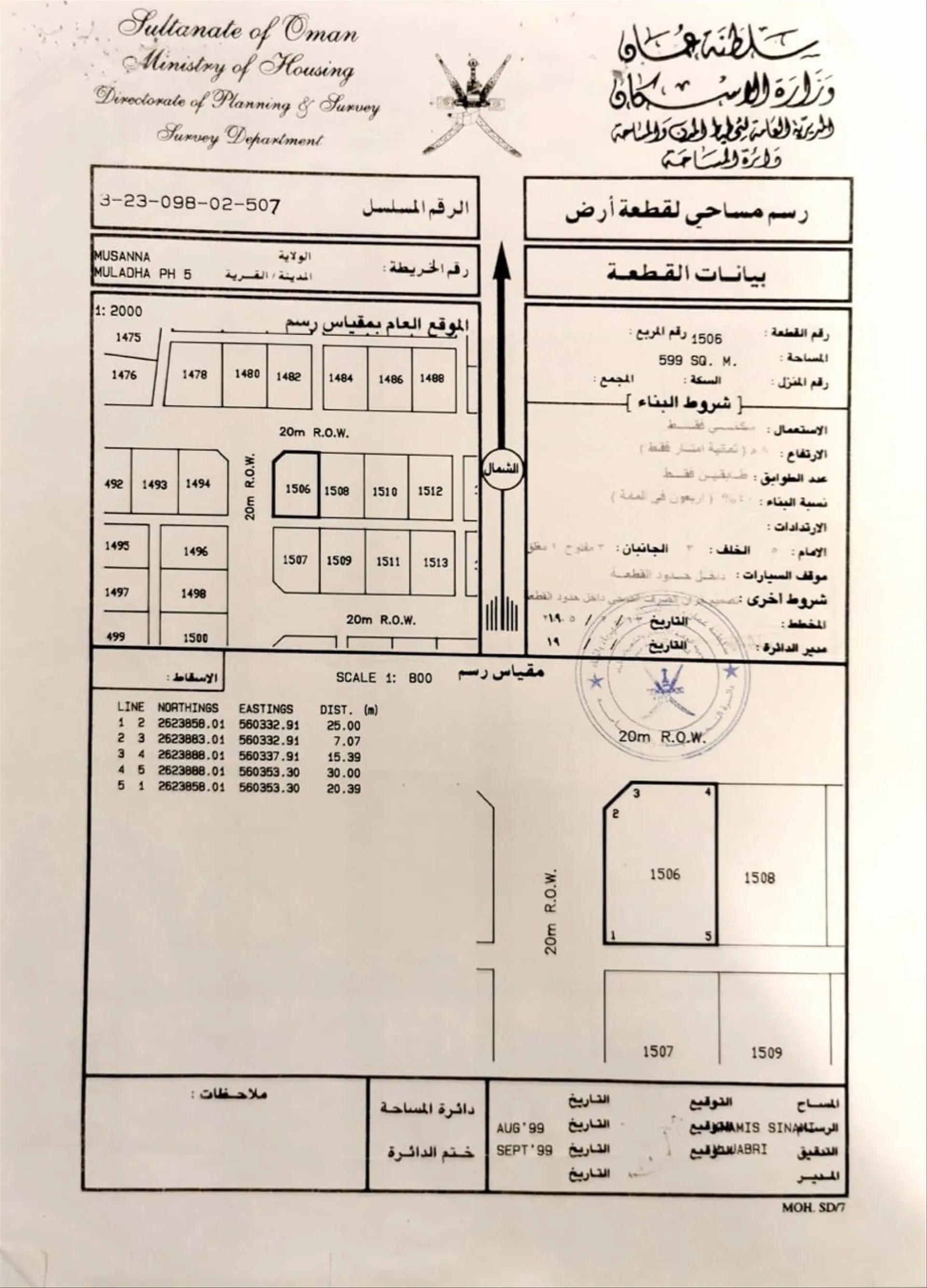 Residential Land in Al Musanaah, Ruwayhah