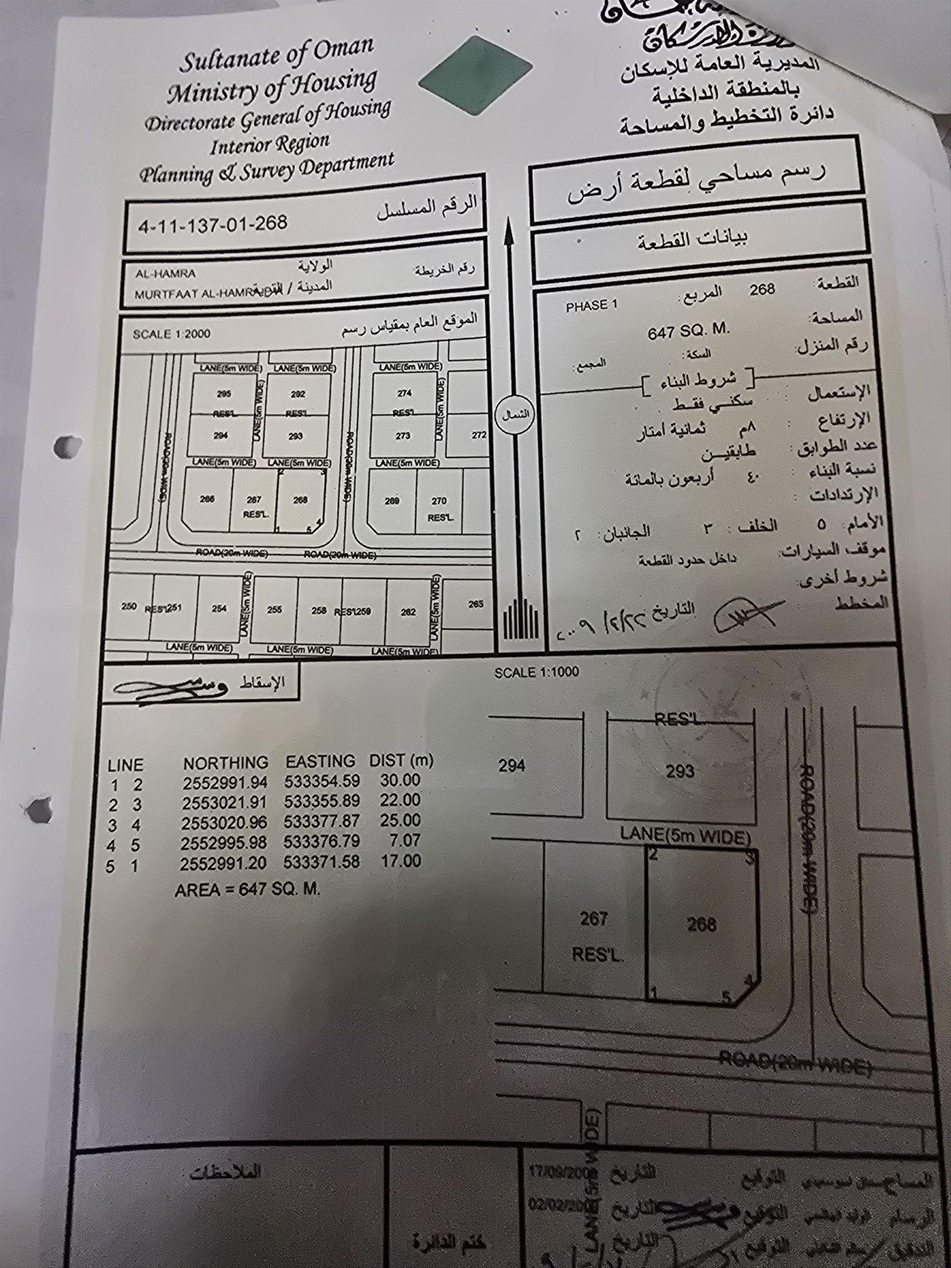 Residential Land in Al Mirkad, Ad Dakhliyah