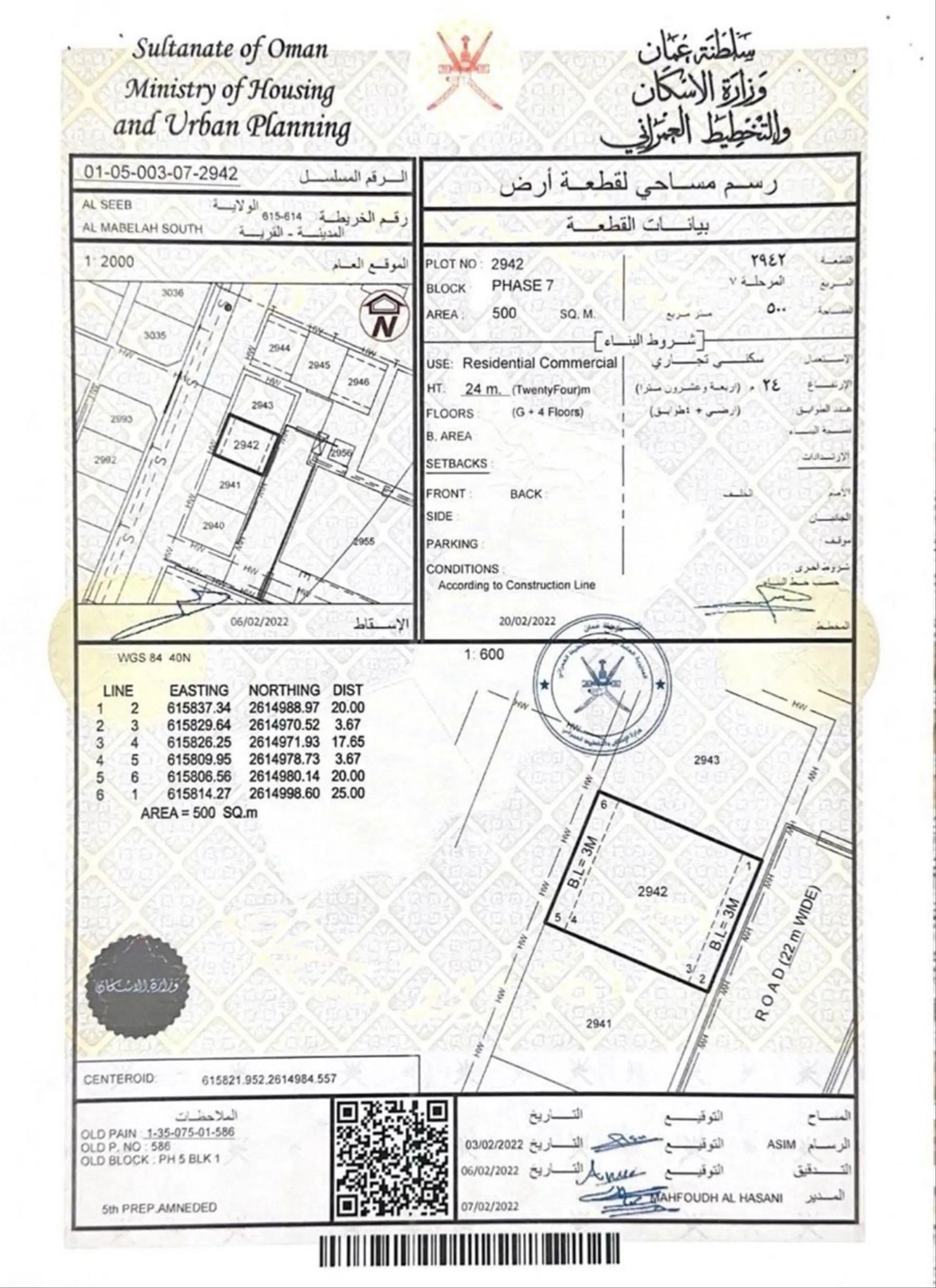 Commercial Land in Al Mabaila Al Janubiyya, Muscat