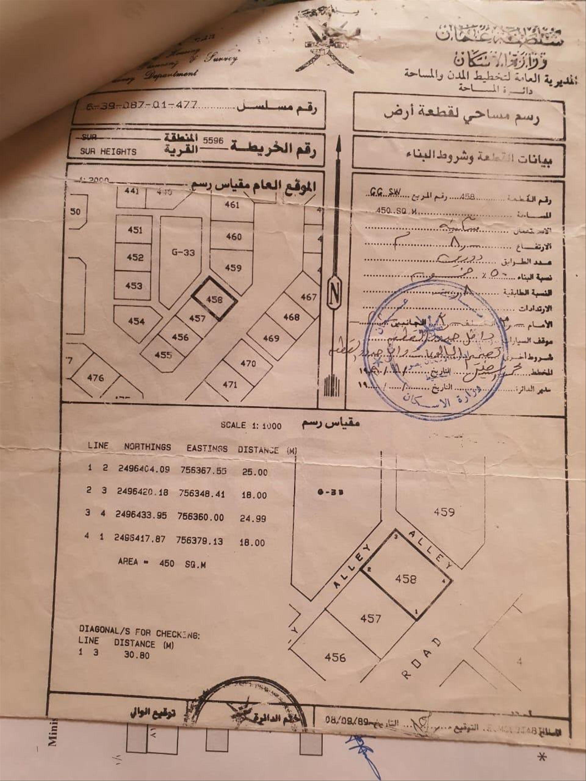 Residential Land in Sur, Ash Sharqiyah South