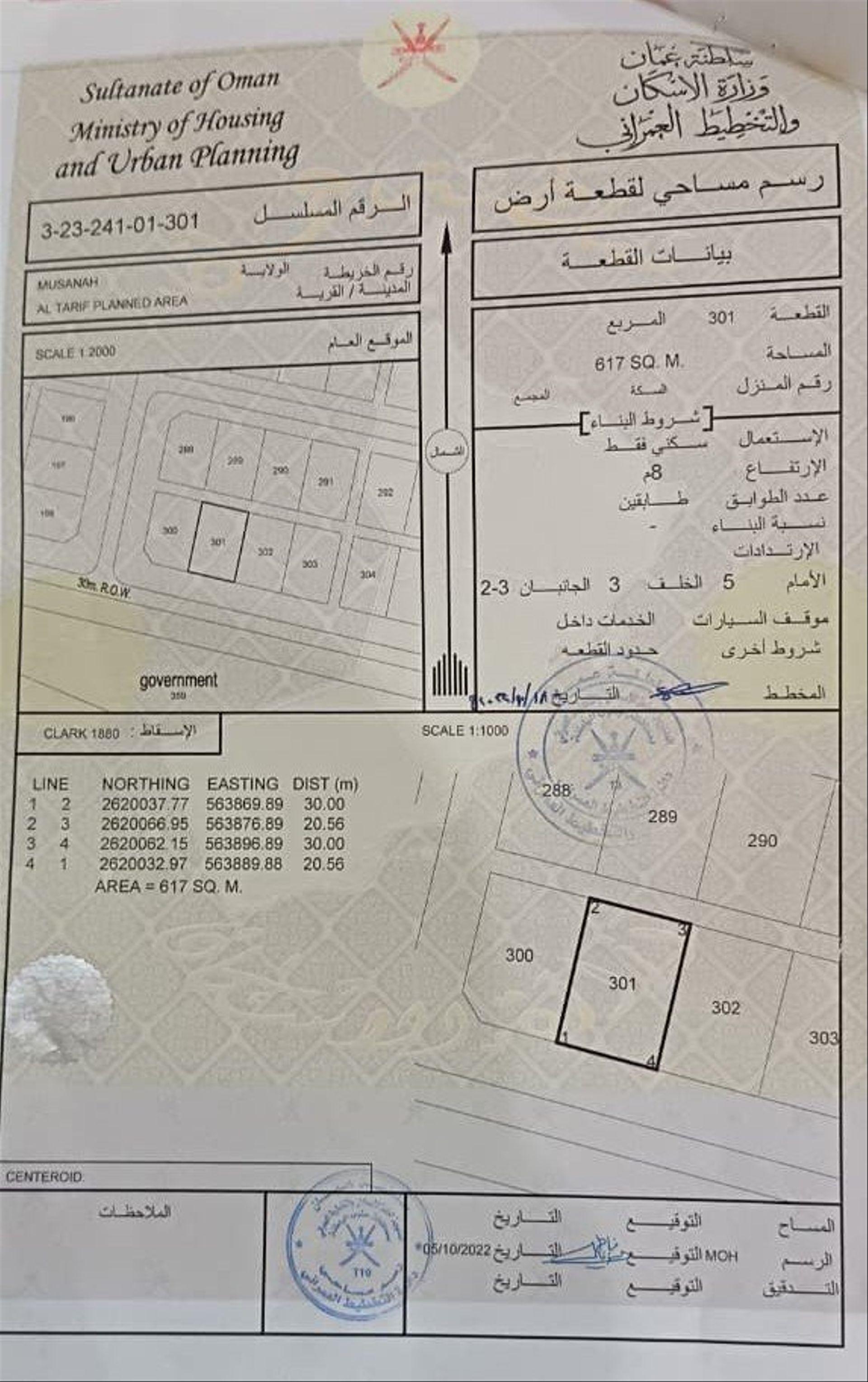 Residential Land in Al Musanaah, At Turayf