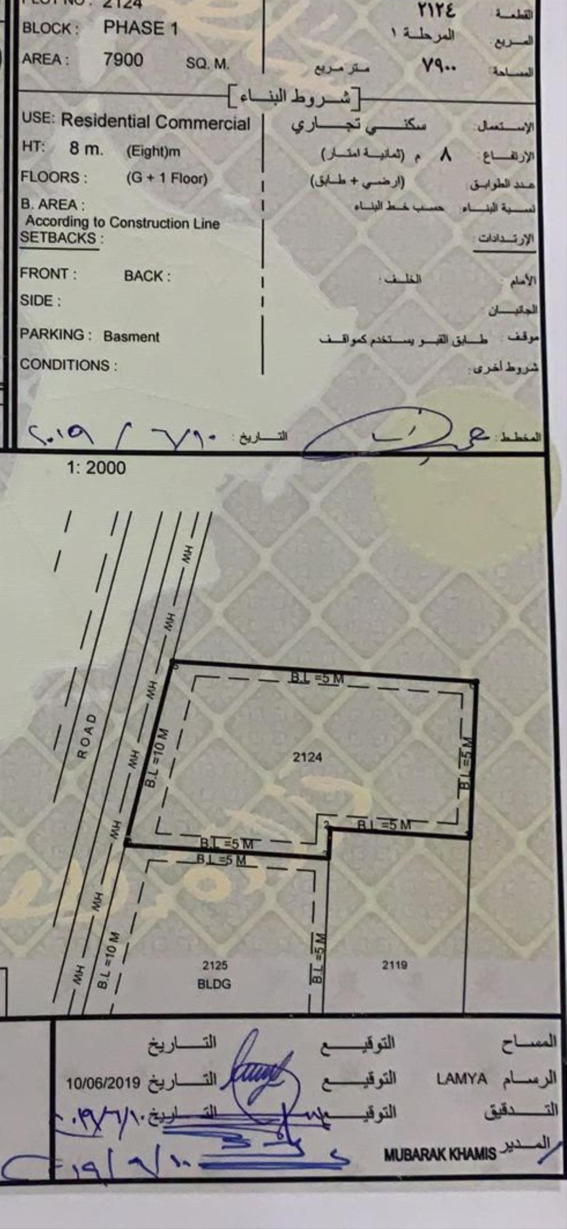 Commercial Land in Abu An Nakhil, Barka