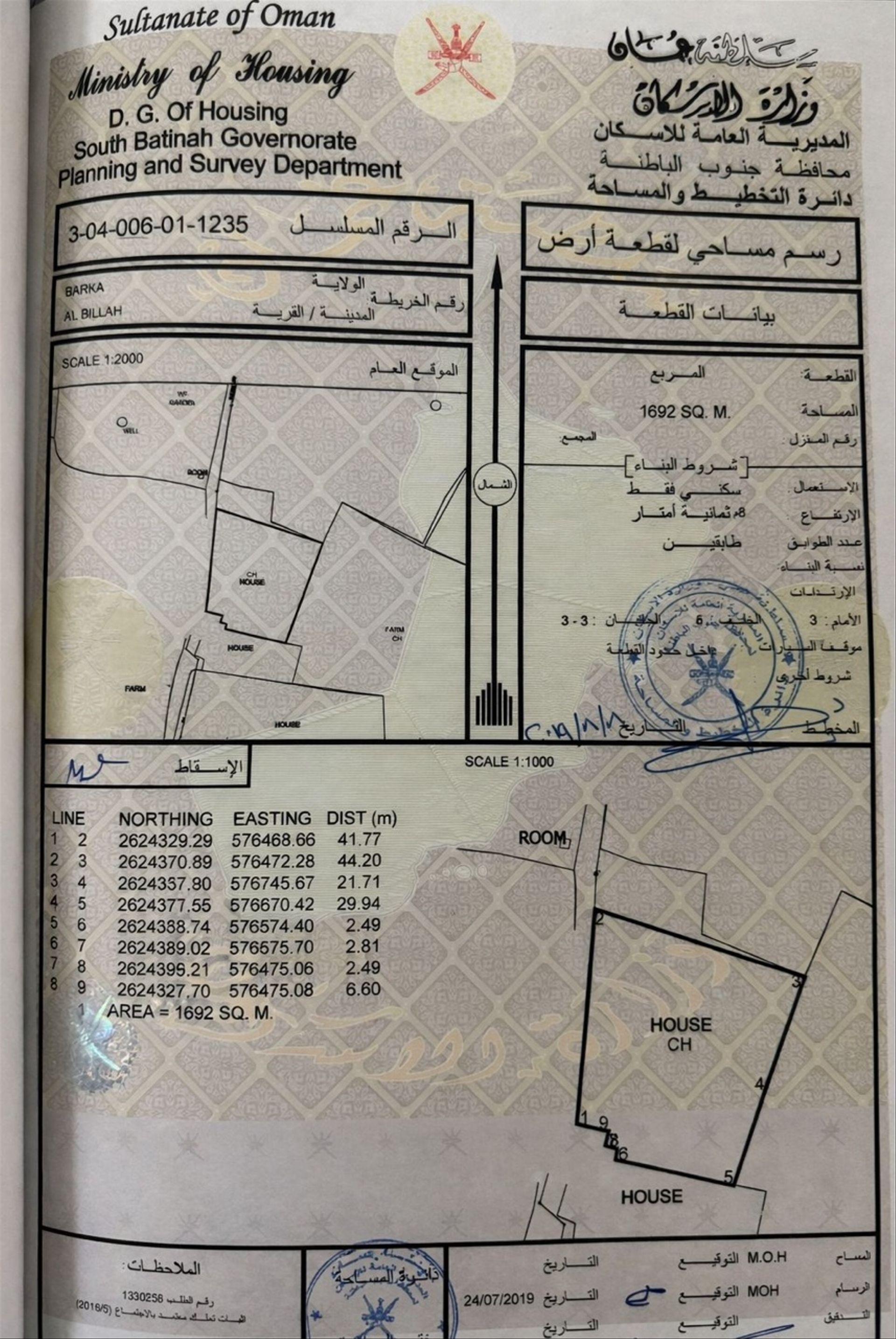 Residential Land in Barka, Al Hadib