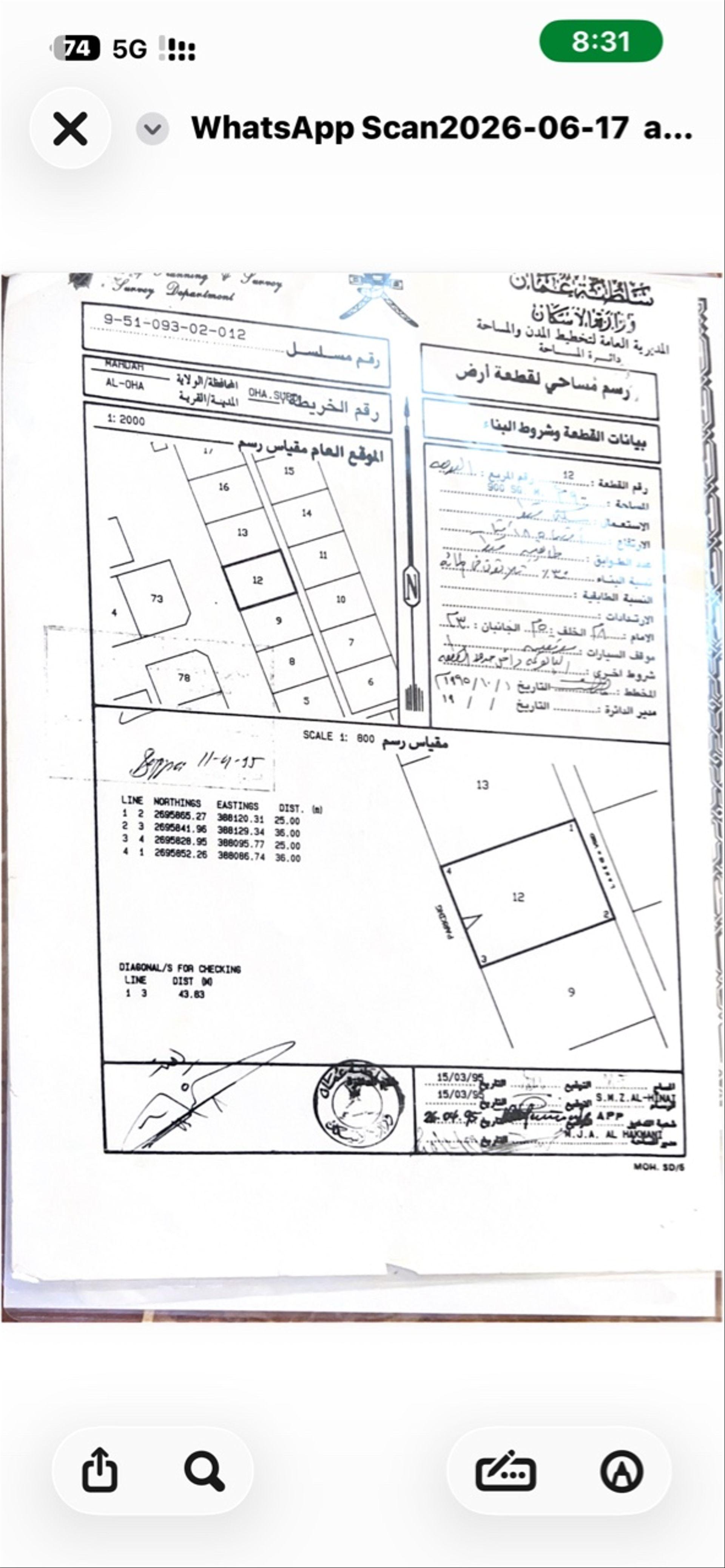 Residential Land in Mahadah, Mahdah