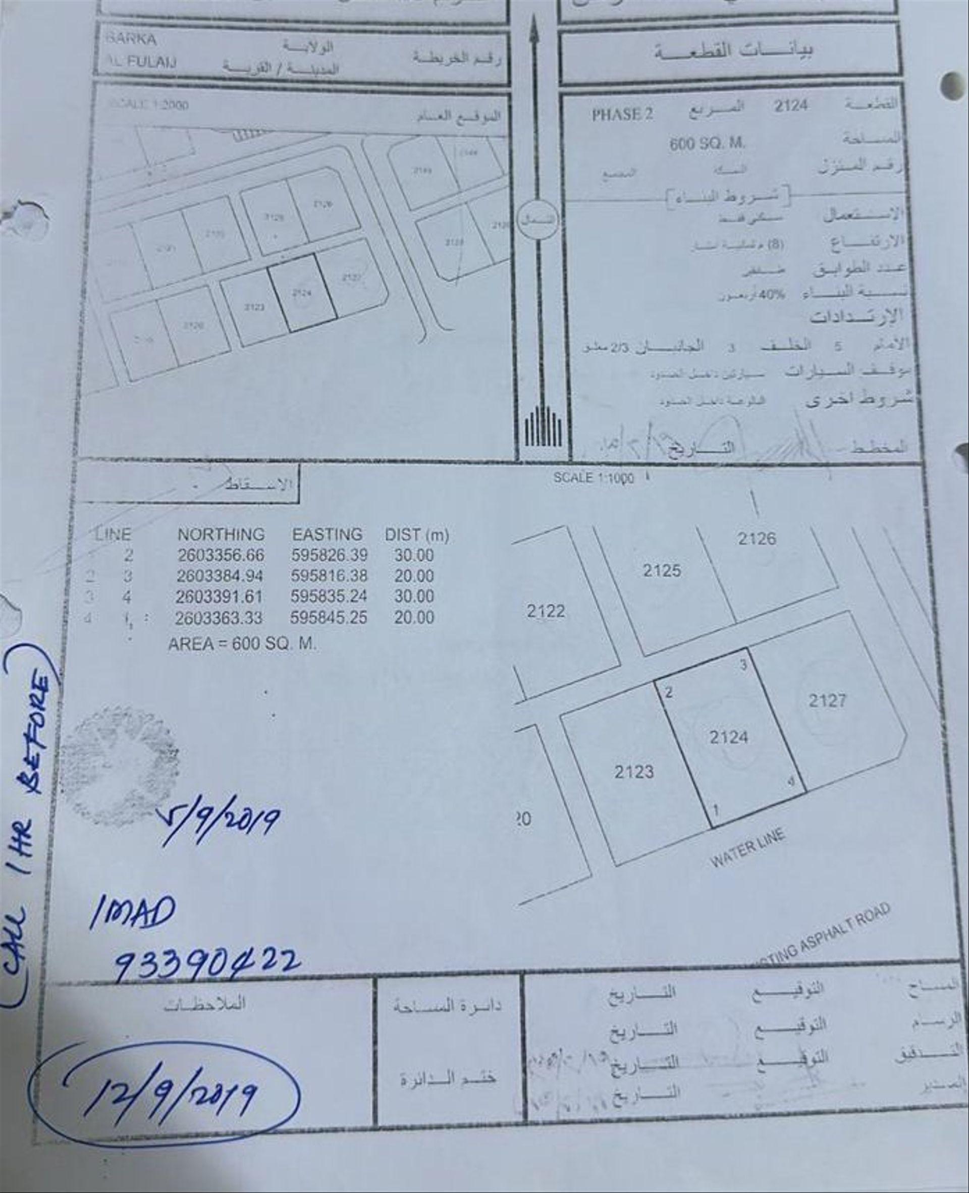 Residential Land in Barka, Al Fulayj