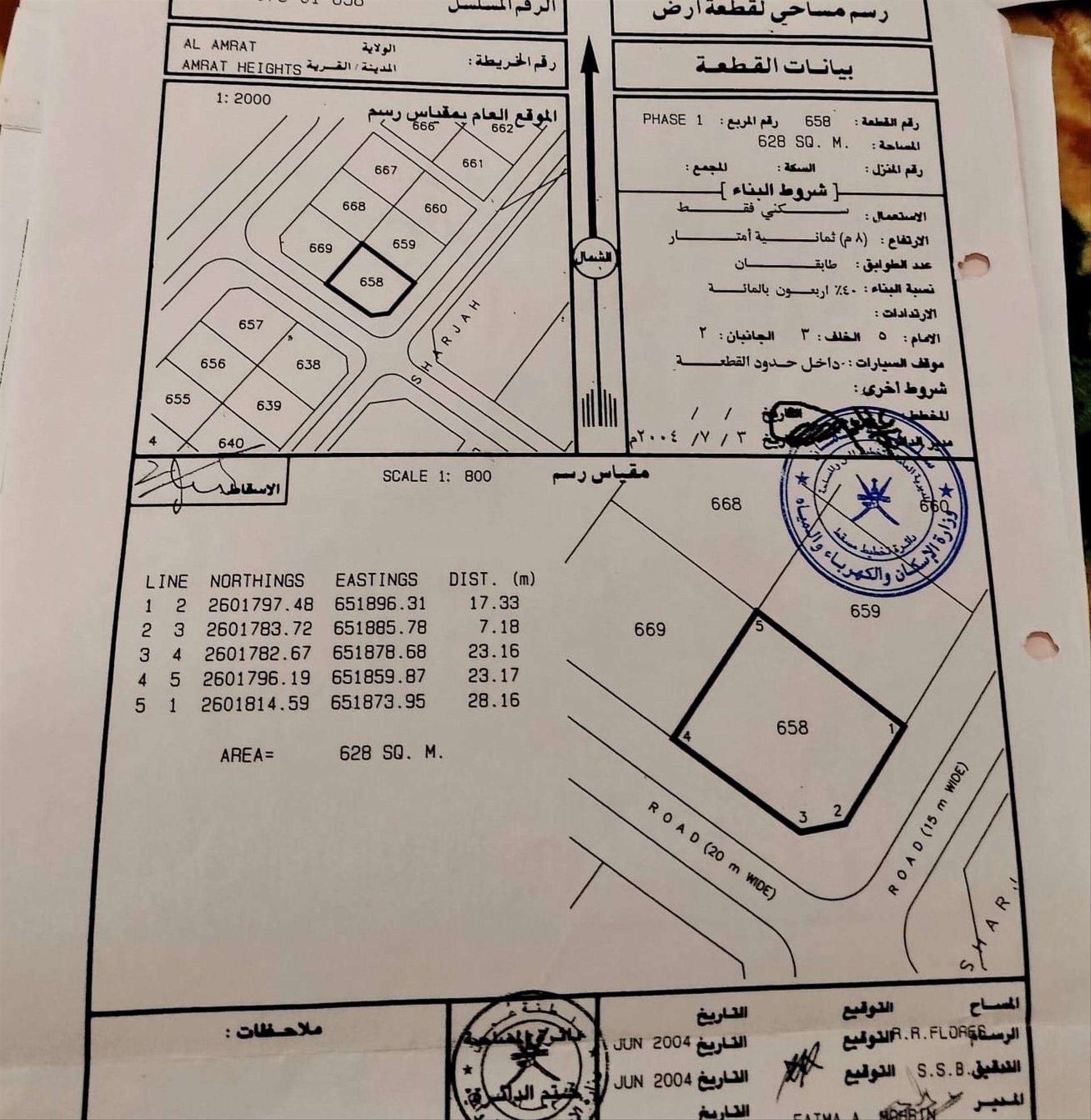 Residential Land in Muscat, Al Amrat