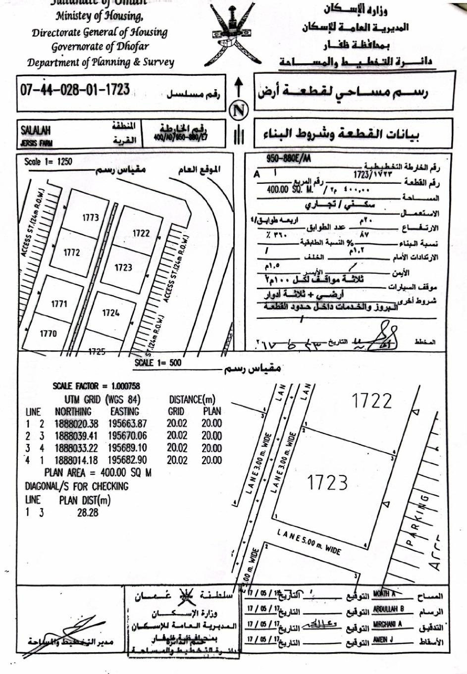 Commercial Land in Salalah, Dhofar