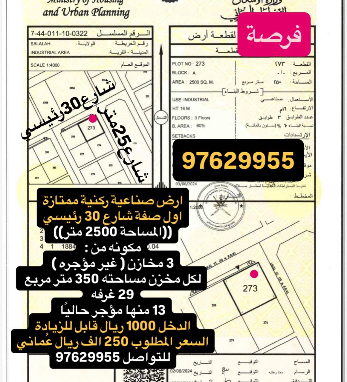 Industrial Land in Dhofar, Diqdur