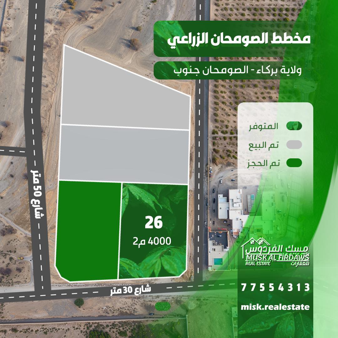 Residential Land in As Sawmhan, Barka