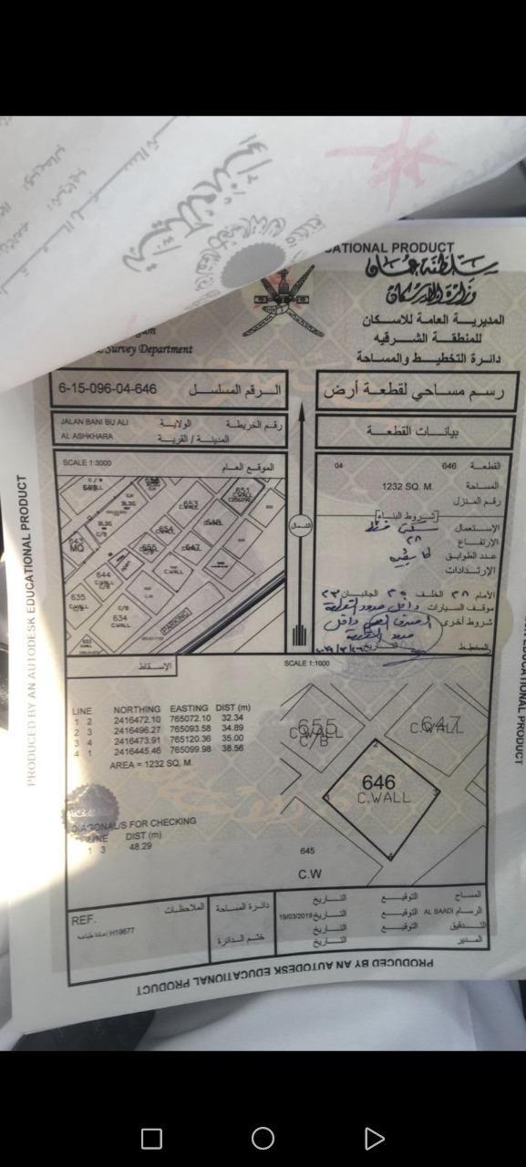Residential Land in Ash Sharqiyah South, Jaalan Bani Bu Ali