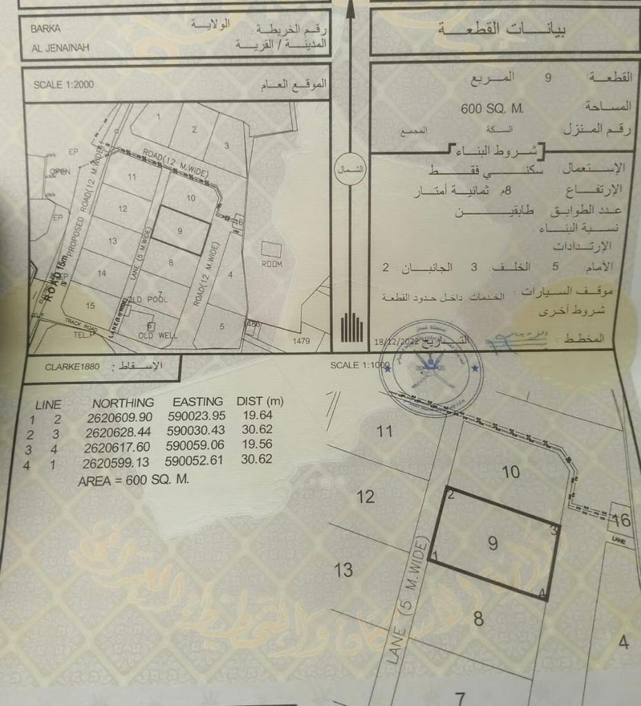 Residential Land in Barka, Barka