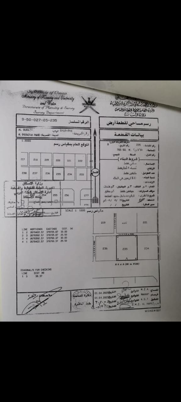 Residential Land in Al Buraymi, Al Ghurayfah