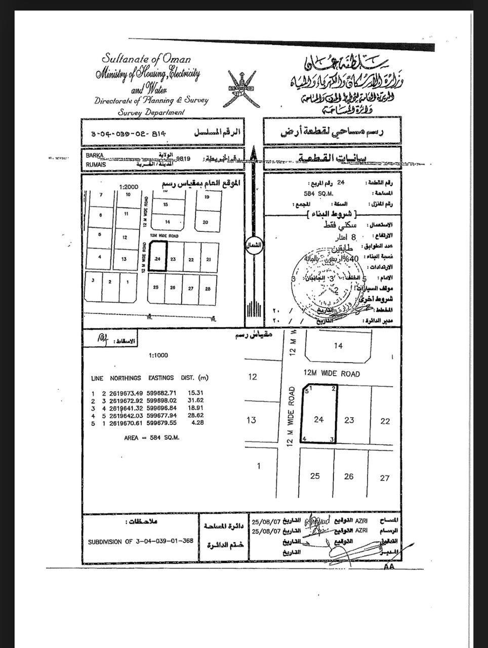 Residential Land in Barka, Ar Rumays