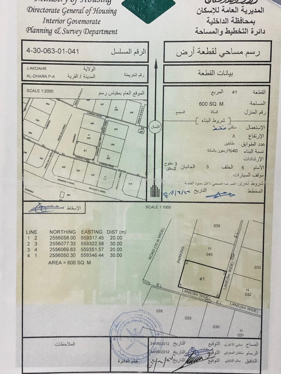 Residential Land in Al Ghalil, Nizwa