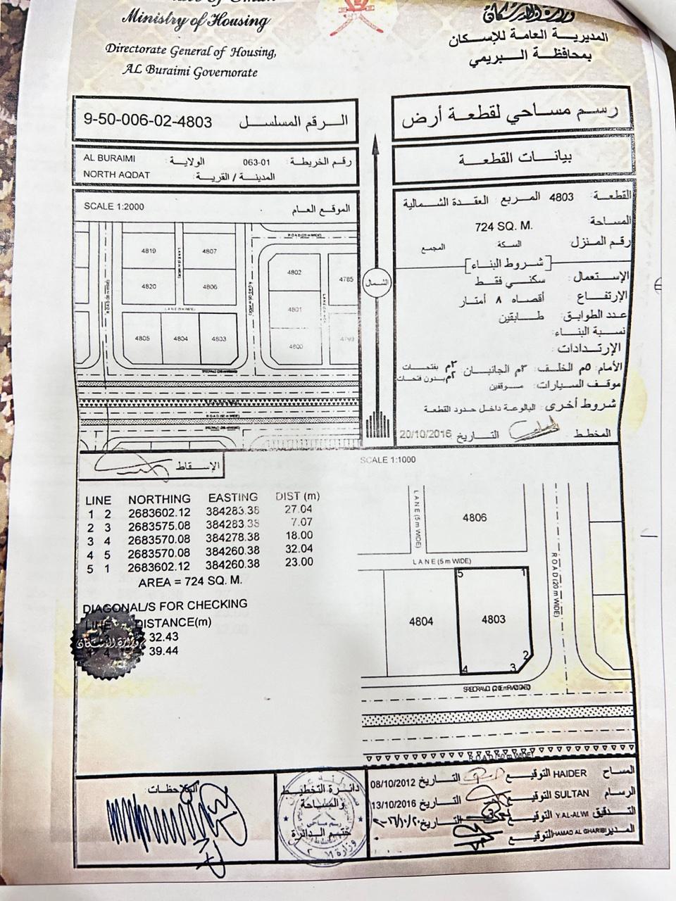 Residential Land in Al Buraymi, Al Buraymi
