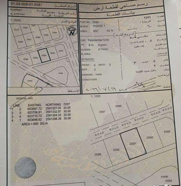 Residential Land in Muscat, Al Amrat