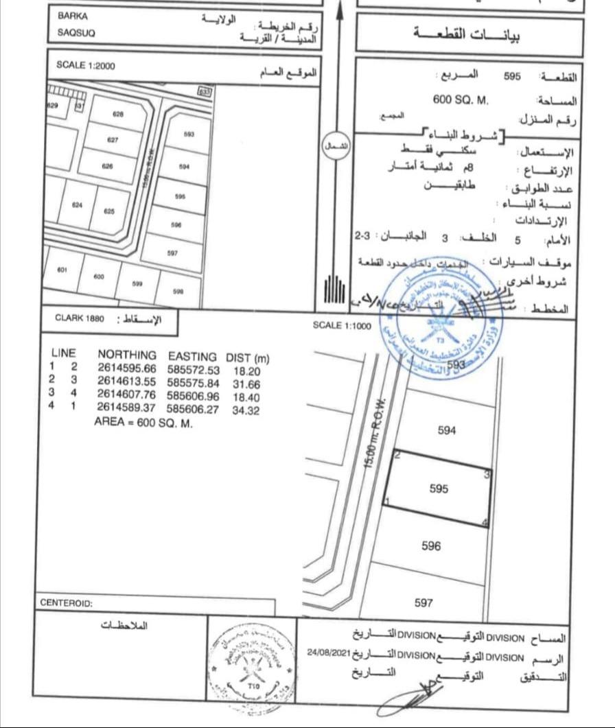 Residential Land in As Saqsuq, Barka