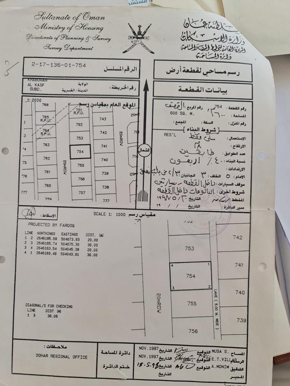 Residential Land in Al Khaburah, Al Qasf