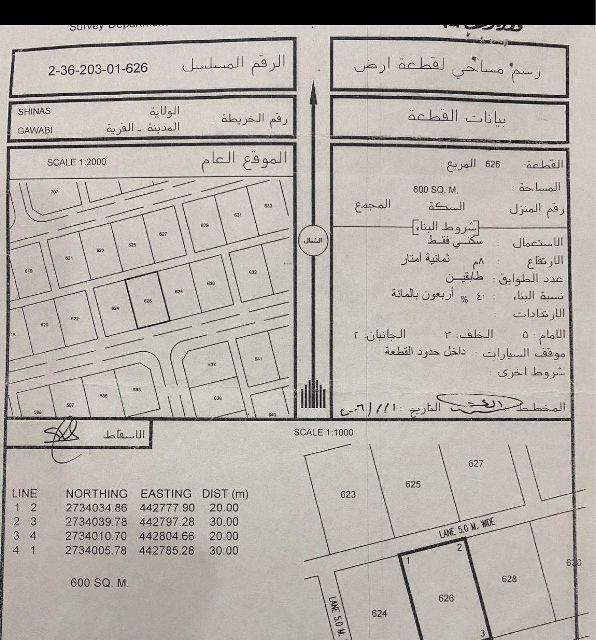 Residential Land in Shinas, Al Hamliyah