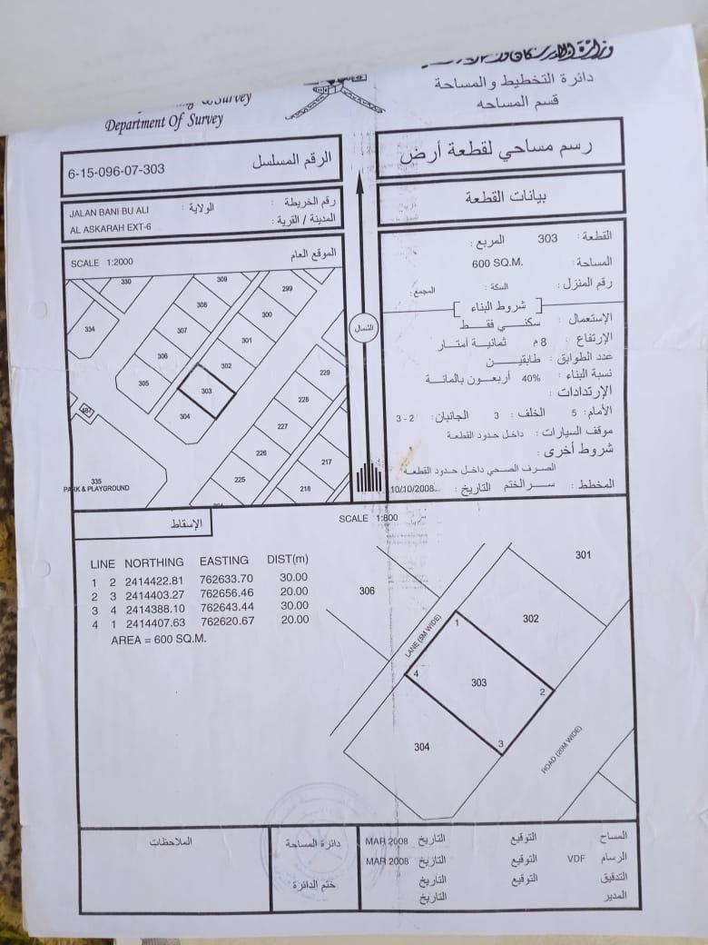 Residential Land in Ash Sharqiyah South, Jaalan Bani Bu Ali
