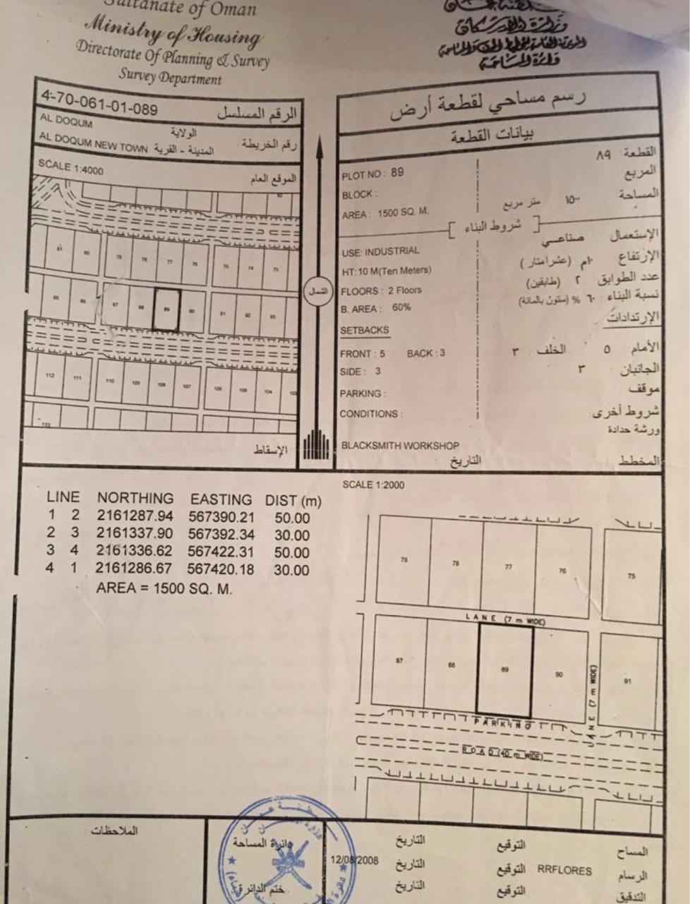 Industrial Land in Ad Duqm, Al Wusta