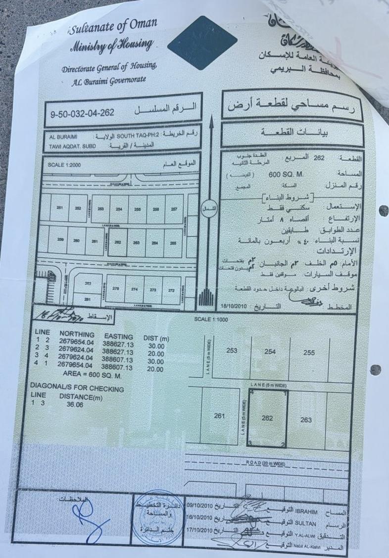 Residential Land in Mazari Al Uqdah, Al Buraymi