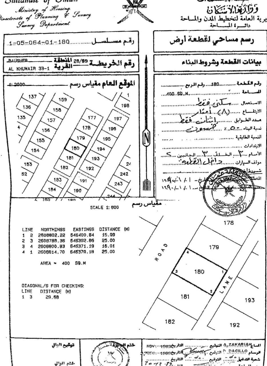 Residential Land in Bausher, Muscat