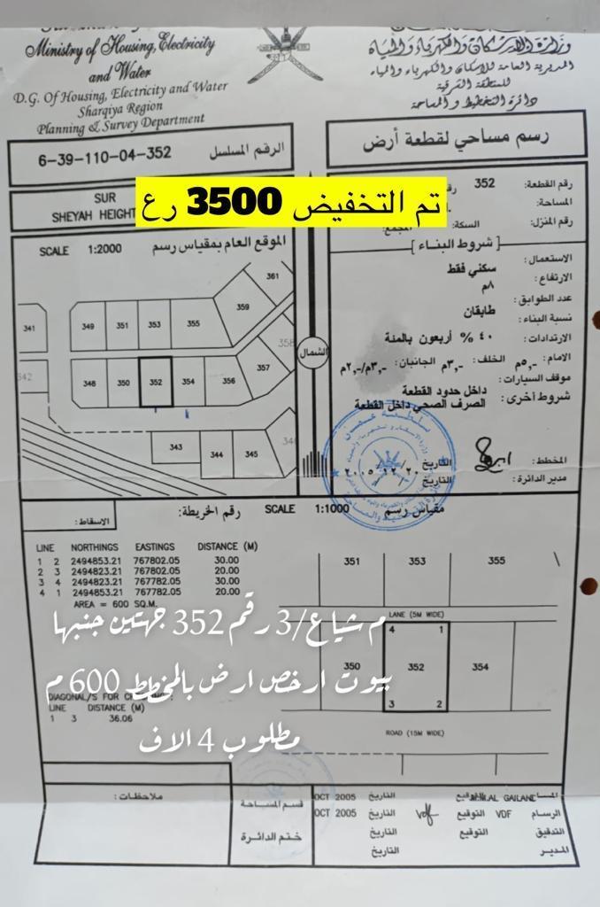 Residential Land in Sur, Ash Sharqiyah South