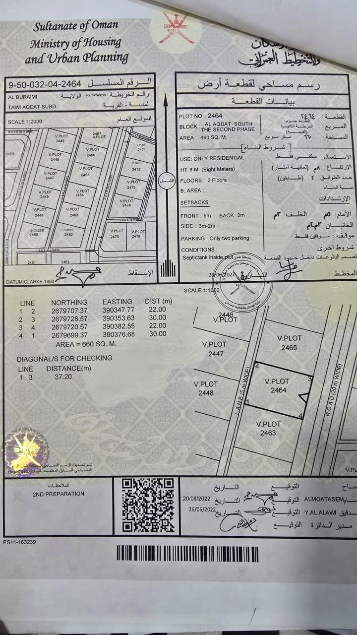 Residential Land in Mazari Al Uqdah, Al Buraymi