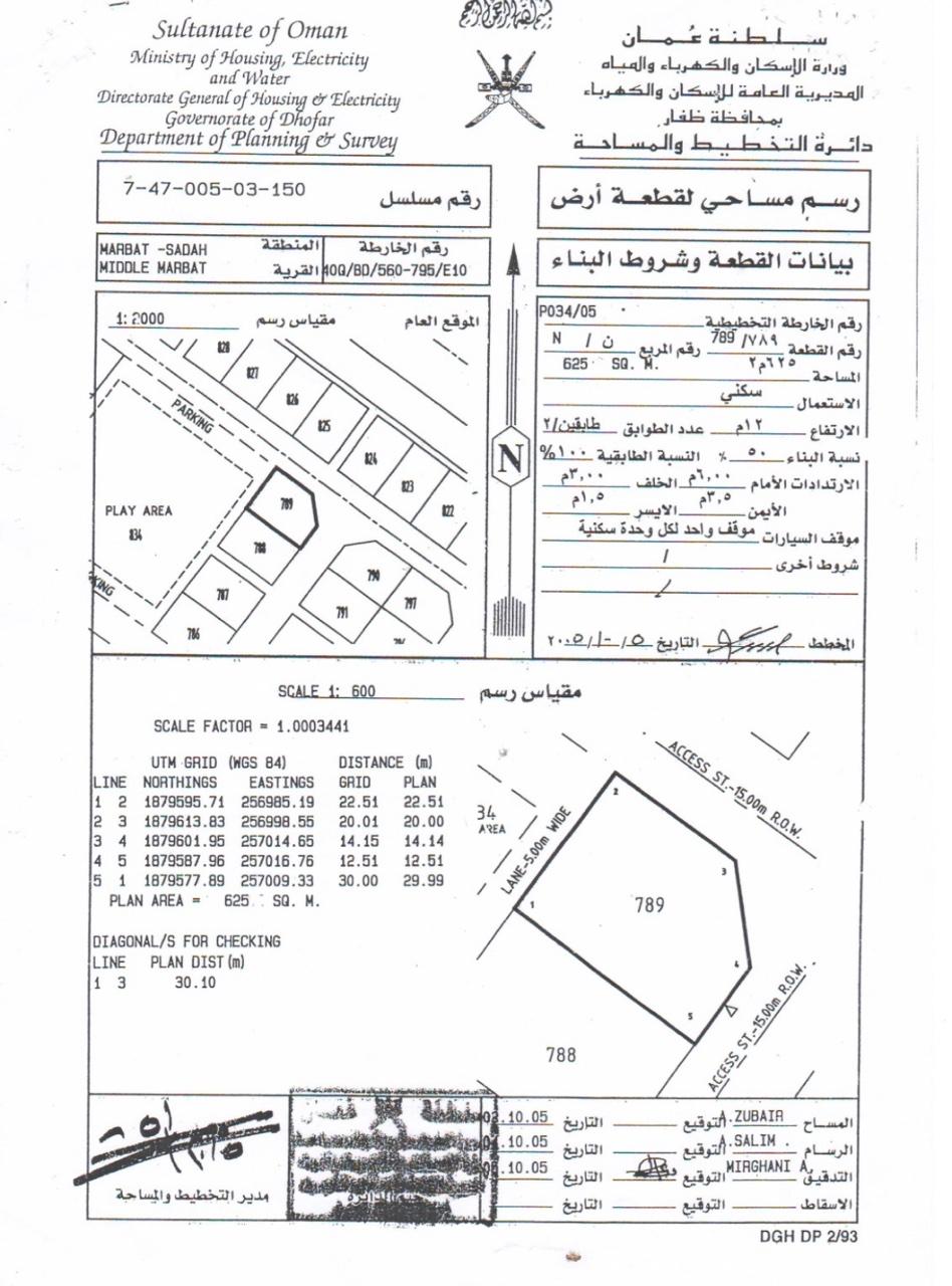 Residential Land in Mirbat, Dhofar